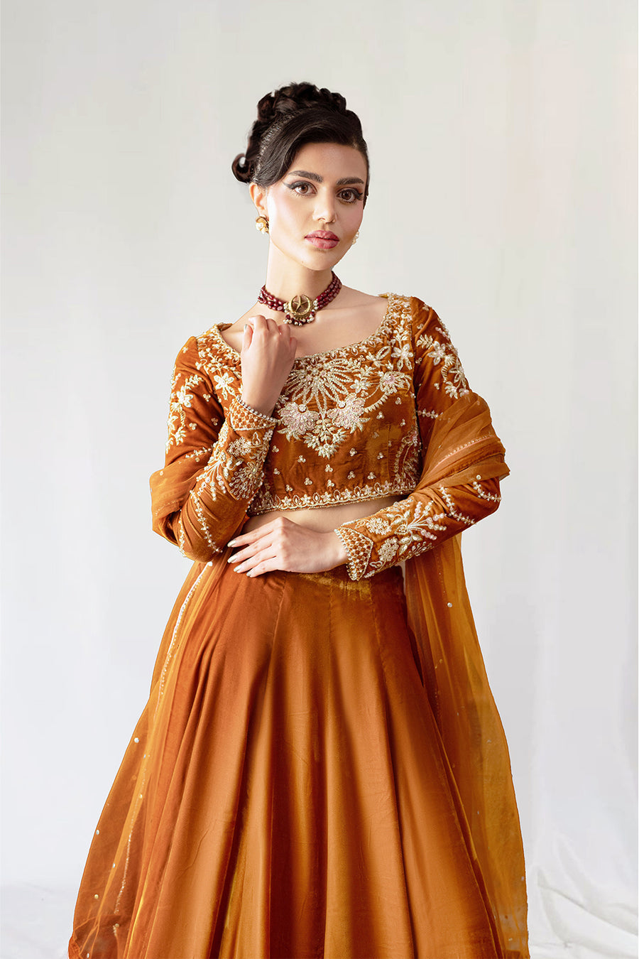 Saira Rizwan | Velvet Pret 25 | AMBERIN-SRVP25-11 by Saira Rizwan - Designer Dress - Type : Ladies Clothes - Available at Libayah - 100% Original 