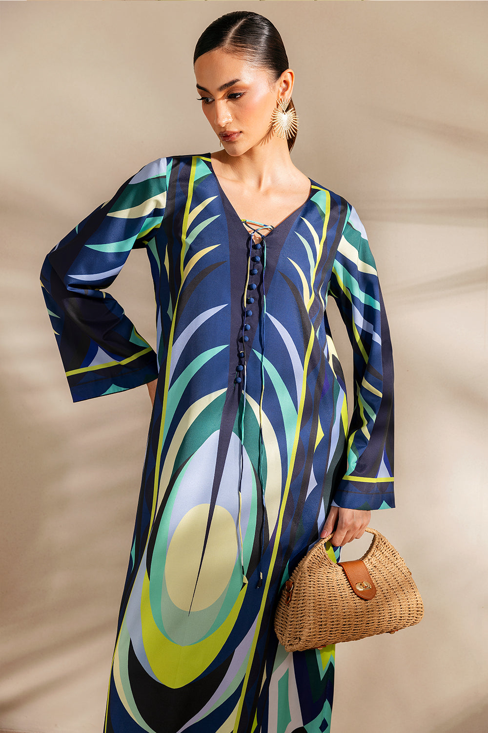 BAHAMA BLUSH - SRSP-25-06 – authentic Pakistani dress from the Saira Rizwan Silk Coords 25 collection for women in the UK.