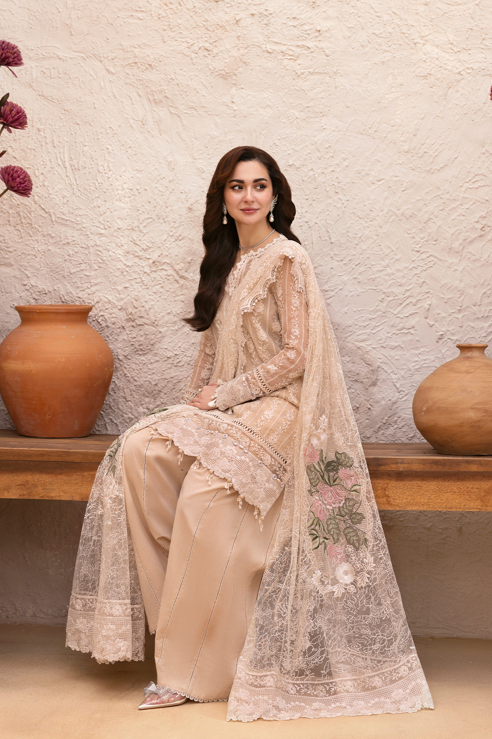 Saira Rizwan | Luxury Lawn 25 | MADONNA-SRL25-08 by Saira Rizwan - Designer Dress - Type: Ladies Clothes - Available at Libayah - 100% Original