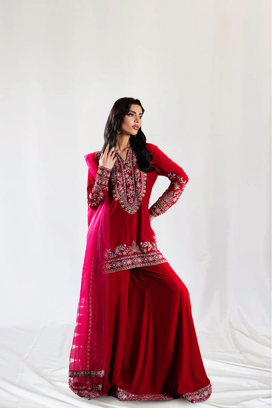 Saira Rizwan | Velvet Pret 25 | SHIREEN-SRVP25-04 by Saira Rizwan - Designer Dress - Type : Ladies Clothes - Available at Libayah - 100% Original 