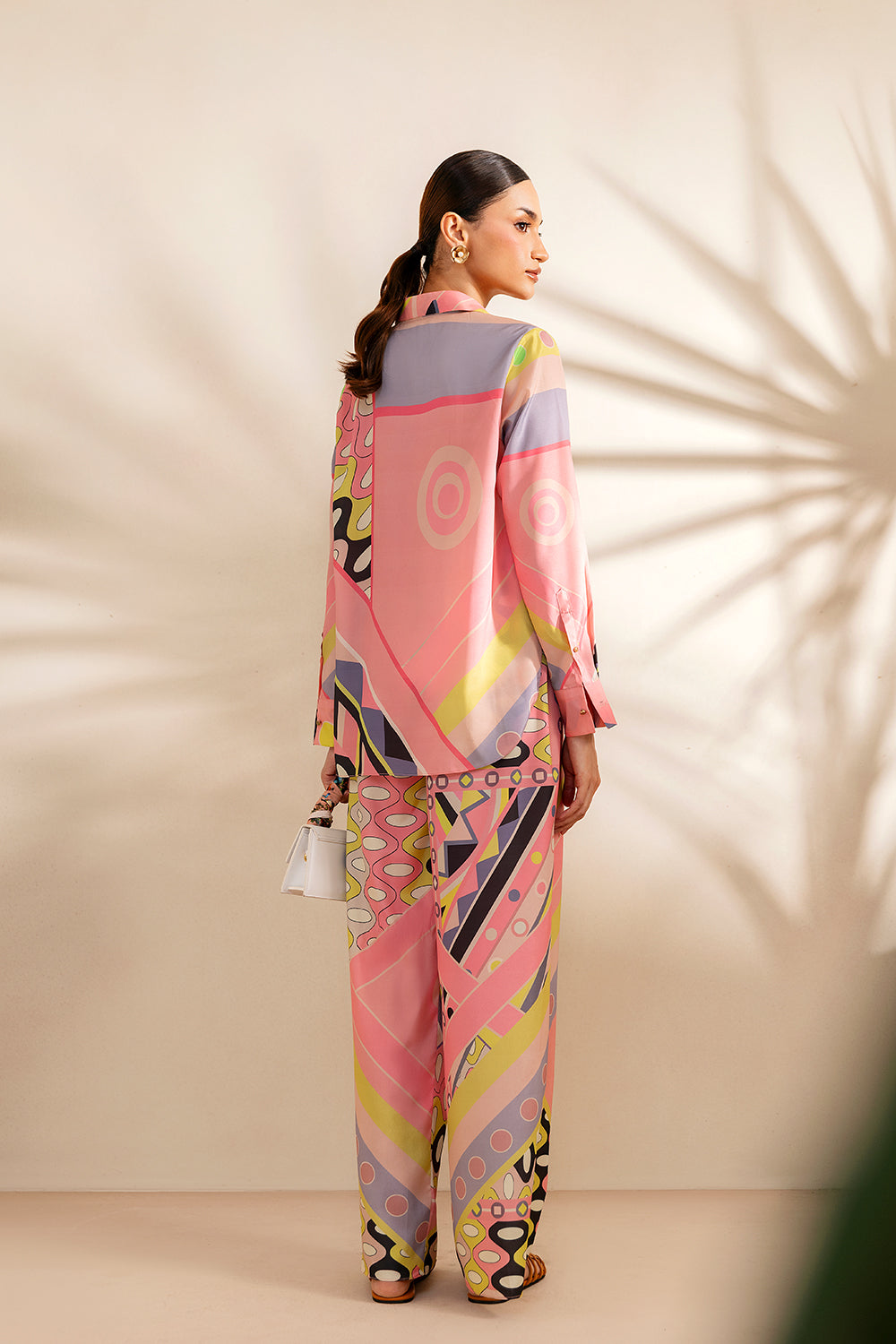 PEACHY TIDE - SRSP-25-09 – authentic Pakistani dress from the Saira Rizwan Silk Coords 25 collection for women in the UK.