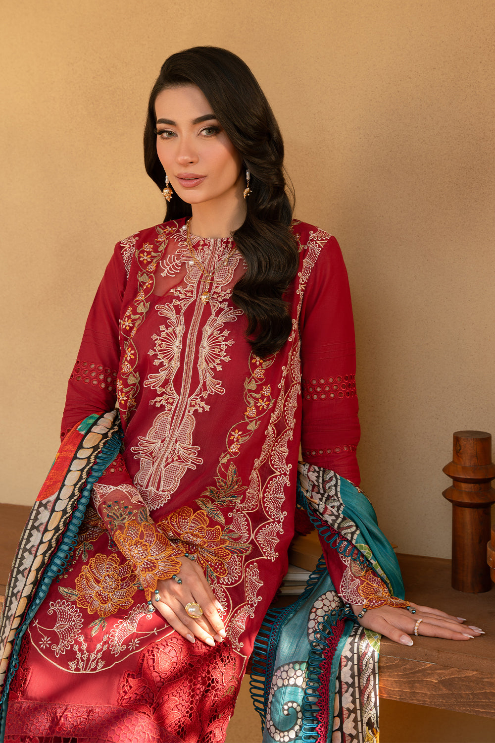 Saira Rizwan | Luxury Lawn 25 | MANON-SRL25-02 by Saira Rizwan - Designer Dress - Type: Ladies Clothes - Available at Libayah - 100% Original