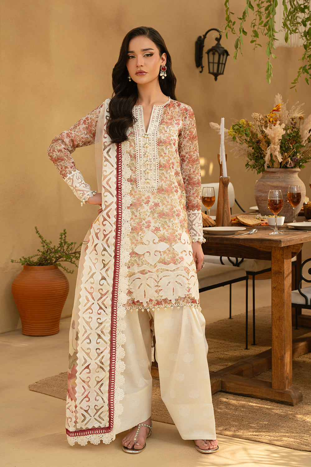 Saira Rizwan | Luxury Lawn 25 | MAYA-SRL25-06 by Saira Rizwan - Designer Dress - Type: Ladies Clothes - Available at Libayah - 100% Original