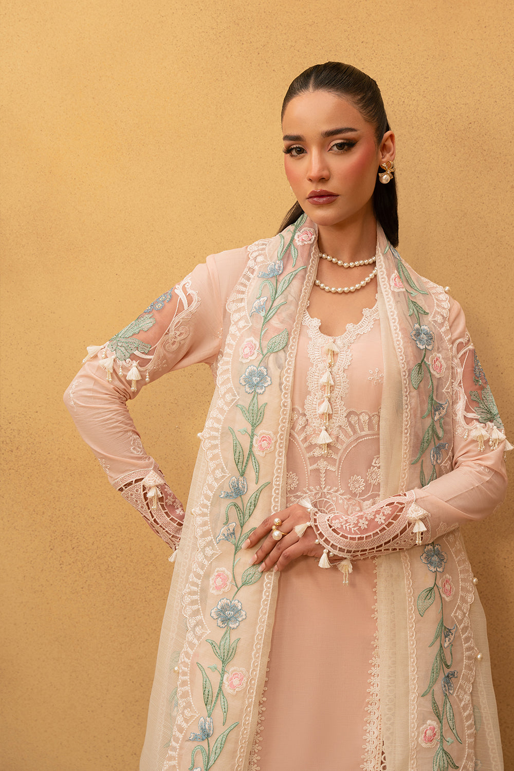 Saira Rizwan | Luxury Lawn 25 | FREYA-SRL25-09 by Saira Rizwan - Designer Dress - Type: Ladies Clothes - Available at Libayah - 100% Original