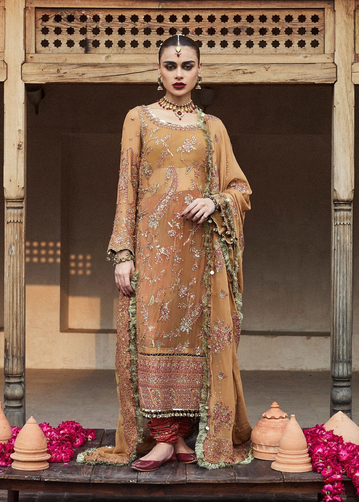Hussain Rehar | Festive Formals 24 | Talai by Hussain Rehar - Designer Dress - Type: Ladies Clothes - Available at Libayah - 100% Original