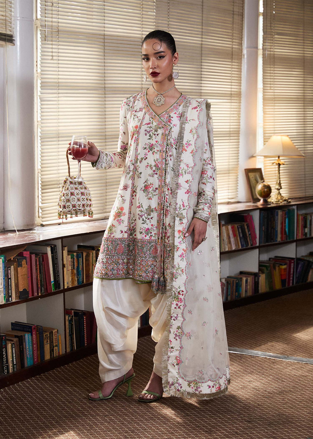 Hussain Rehar | SS Luxury Pret 25 | Inara by Hussain Rehar - Designer Dress - Type: Ladies Clothes - Available at Libayah - 100% Original