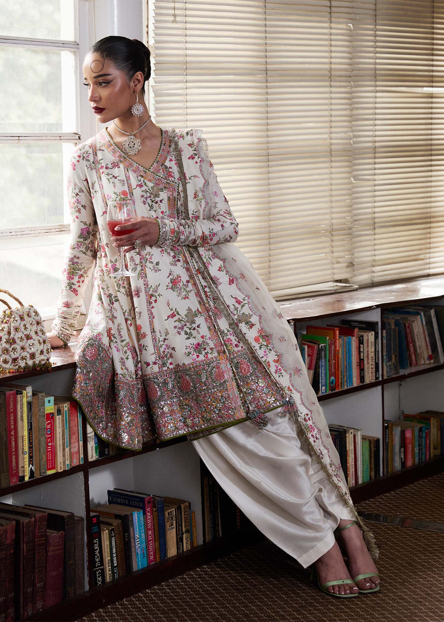 Hussain Rehar | SS Luxury Pret 25 | Inara by Hussain Rehar - Designer Dress - Type: Ladies Clothes - Available at Libayah - 100% Original