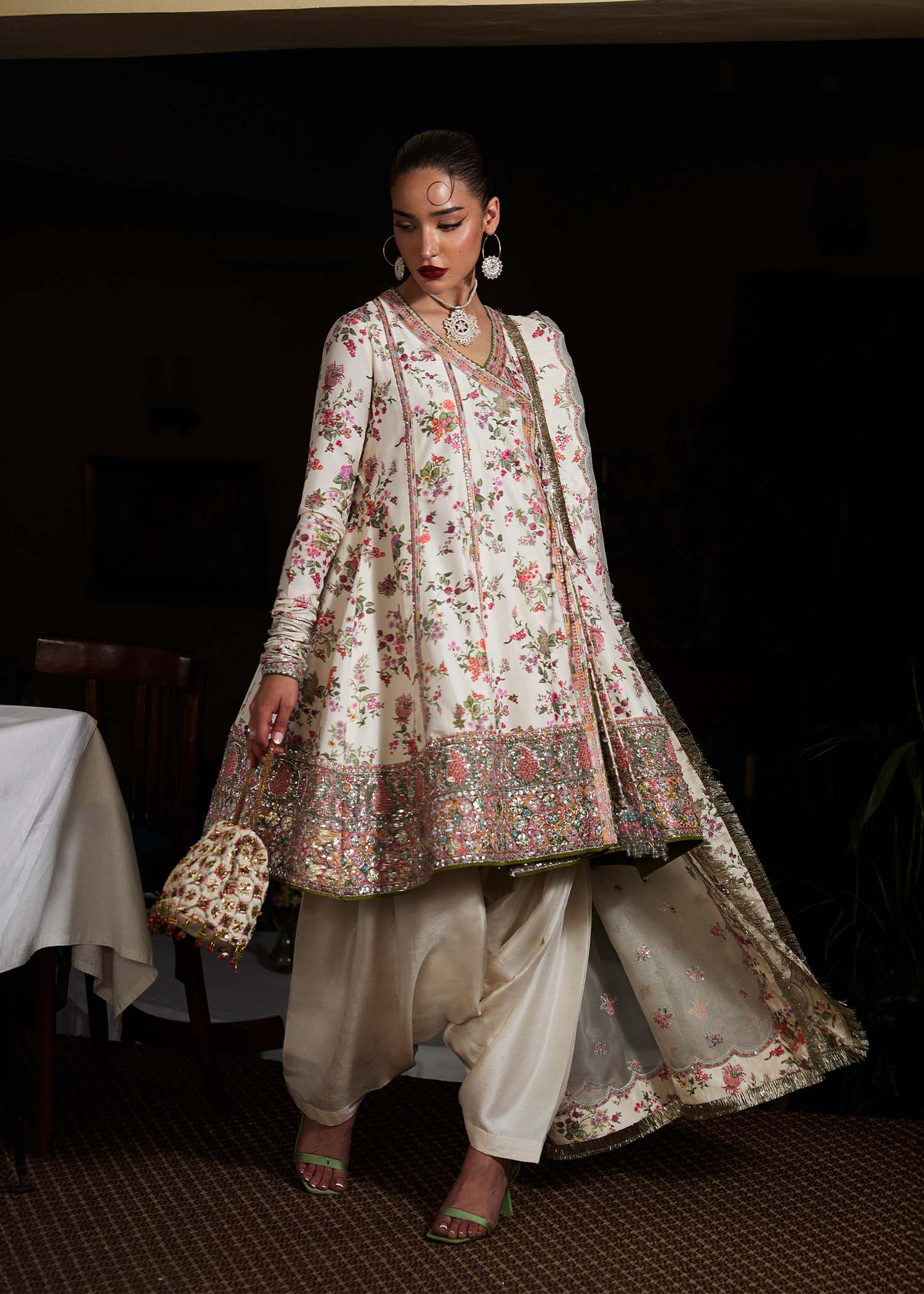 Hussain Rehar | SS Luxury Pret 25 | Inara by Hussain Rehar - Designer Dress - Type: Ladies Clothes - Available at Libayah - 100% Original