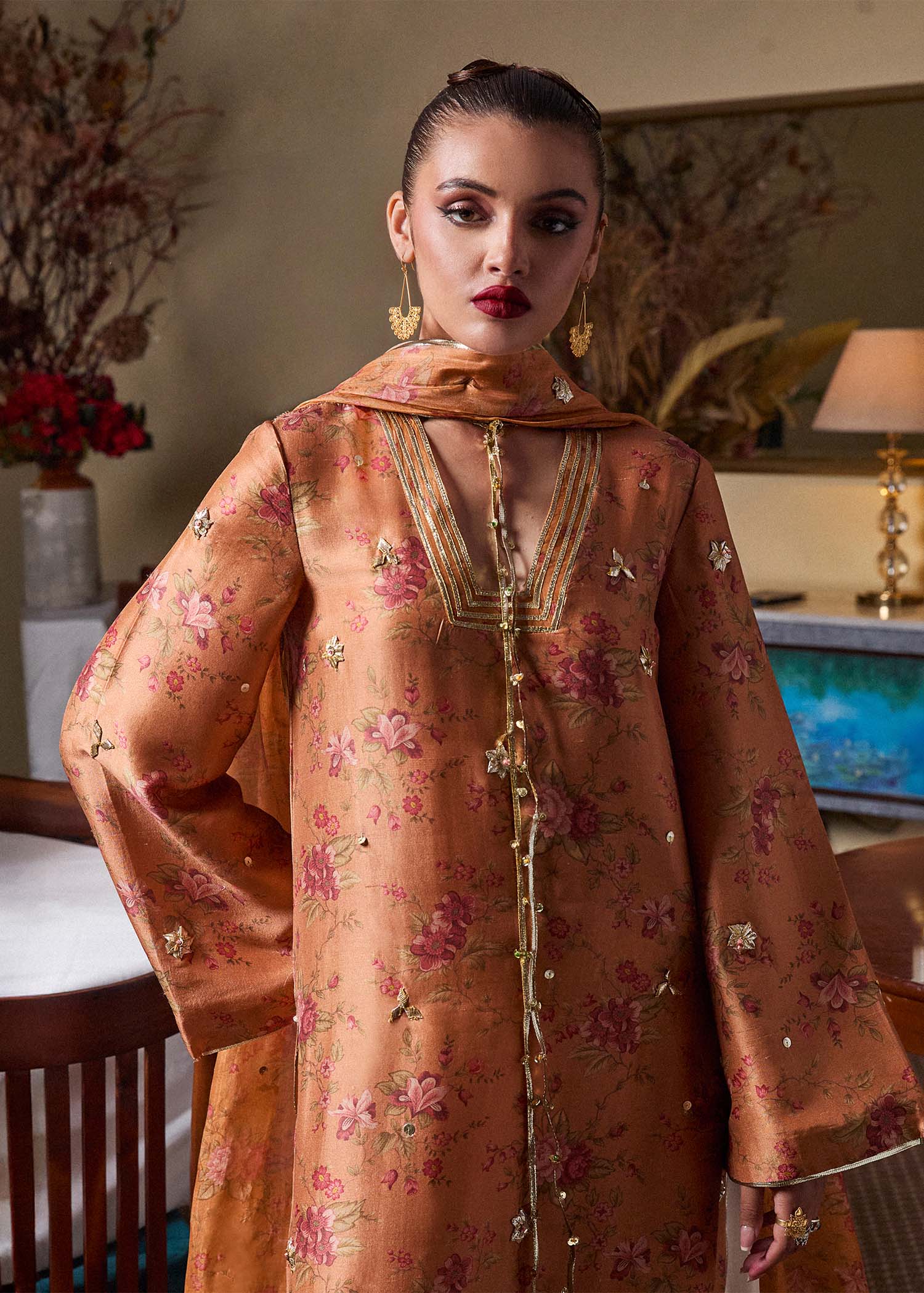 Hussain Rehar | SS Luxury Pret 25 | Dijan by Hussain Rehar - Designer Dress - Type: Ladies Clothes - Available at Libayah - 100% Original