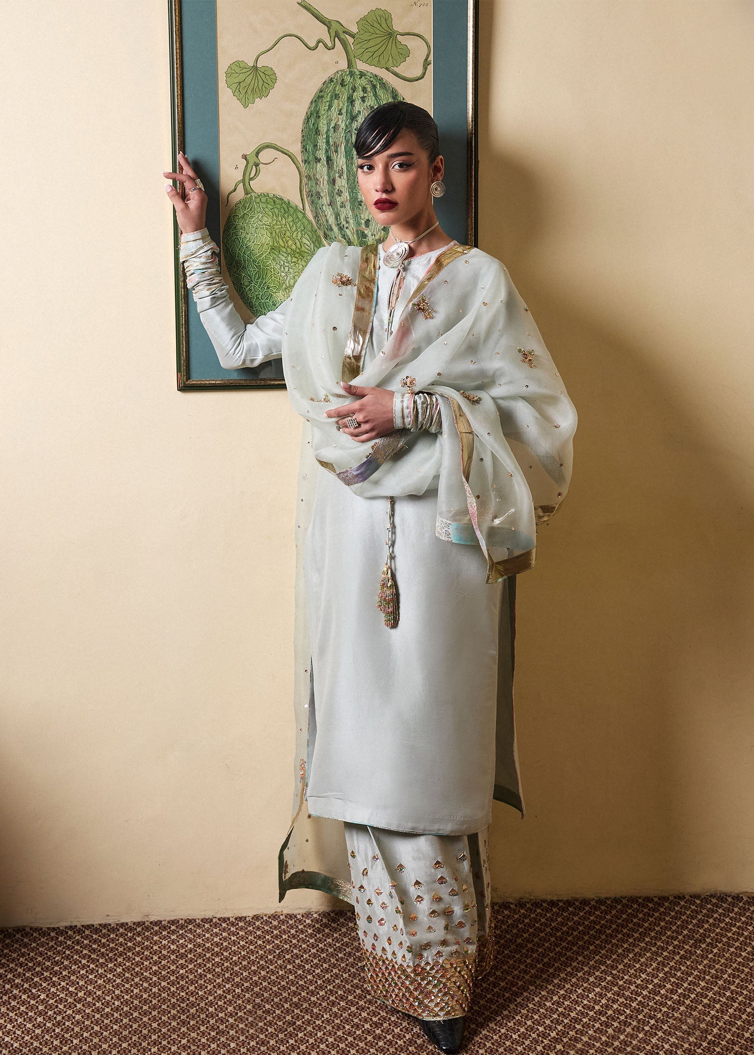 Hussain Rehar | SS Luxury Pret 25 | Miage by Hussain Rehar - Designer Dress - Type: Ladies Clothes - Available at Libayah - 100% Original