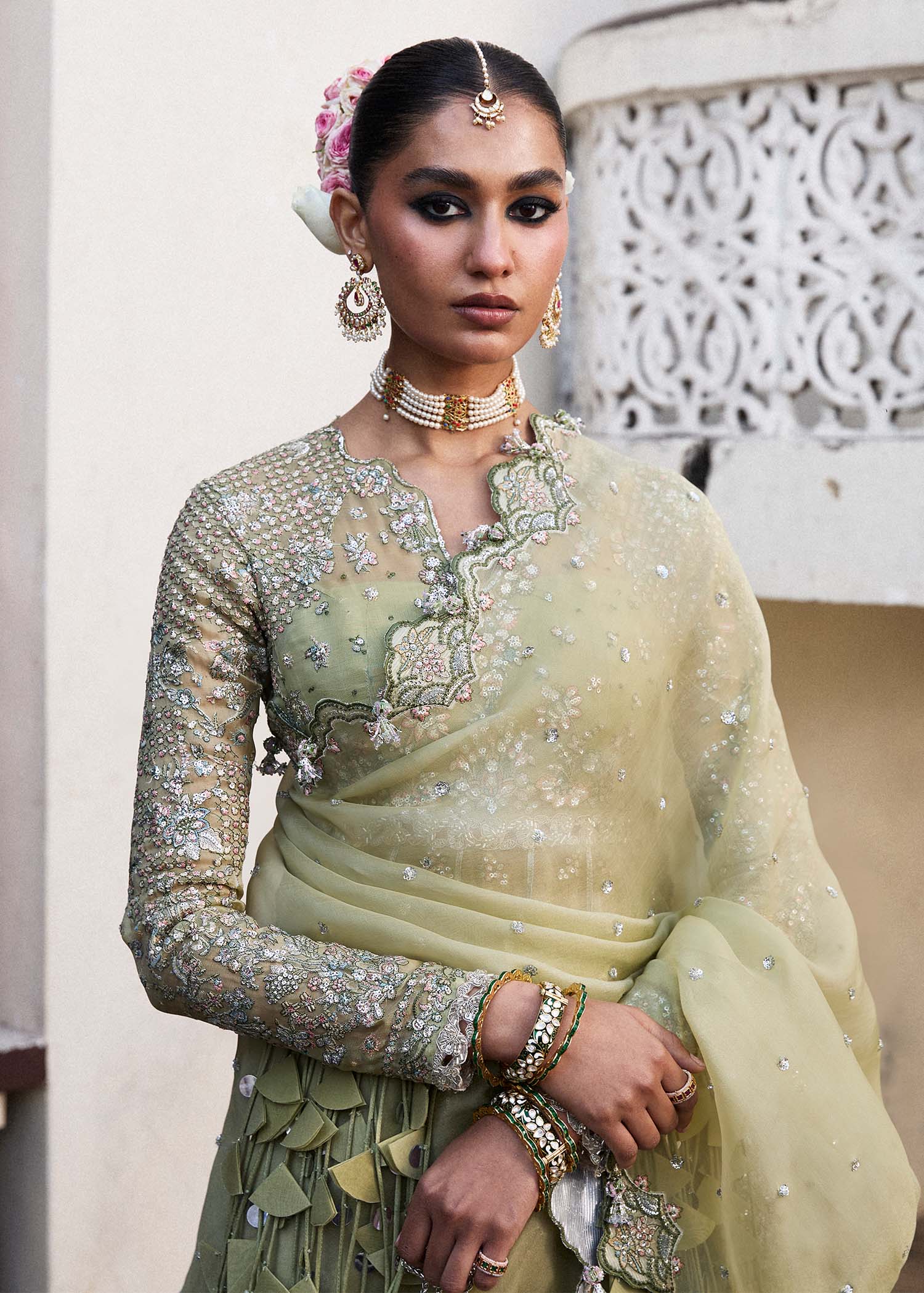 Hussain Rehar | Darlings Festive 25 | Tahiri by Hussain Rehar - Designer Dress - Type: Ladies Clothes - Available at Libayah - 100% Original