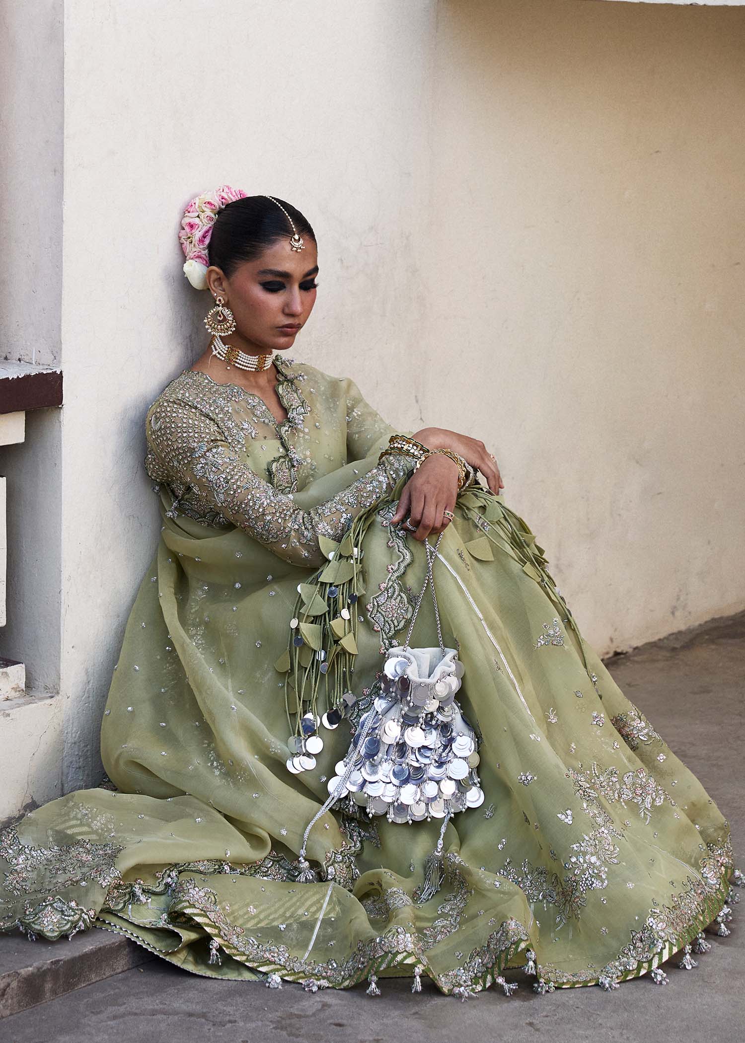 Hussain Rehar | Darlings Festive 25 | Tahiri by Hussain Rehar - Designer Dress - Type: Ladies Clothes - Available at Libayah - 100% Original