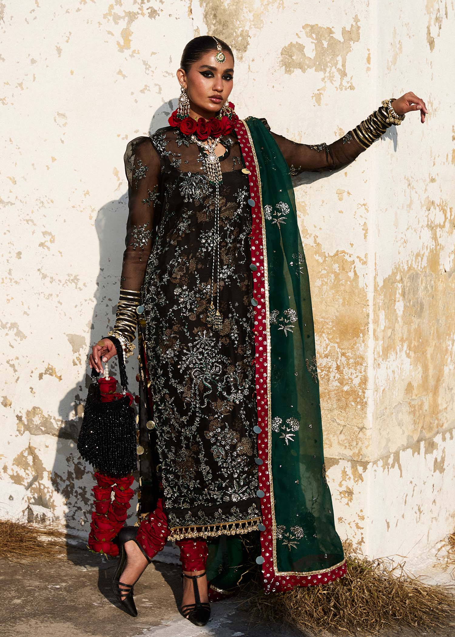 Hussain Rehar | Darlings Festive 25 | Shama by Hussain Rehar - Designer Dress - Type: Ladies Clothes - Available at Libayah - 100% Original