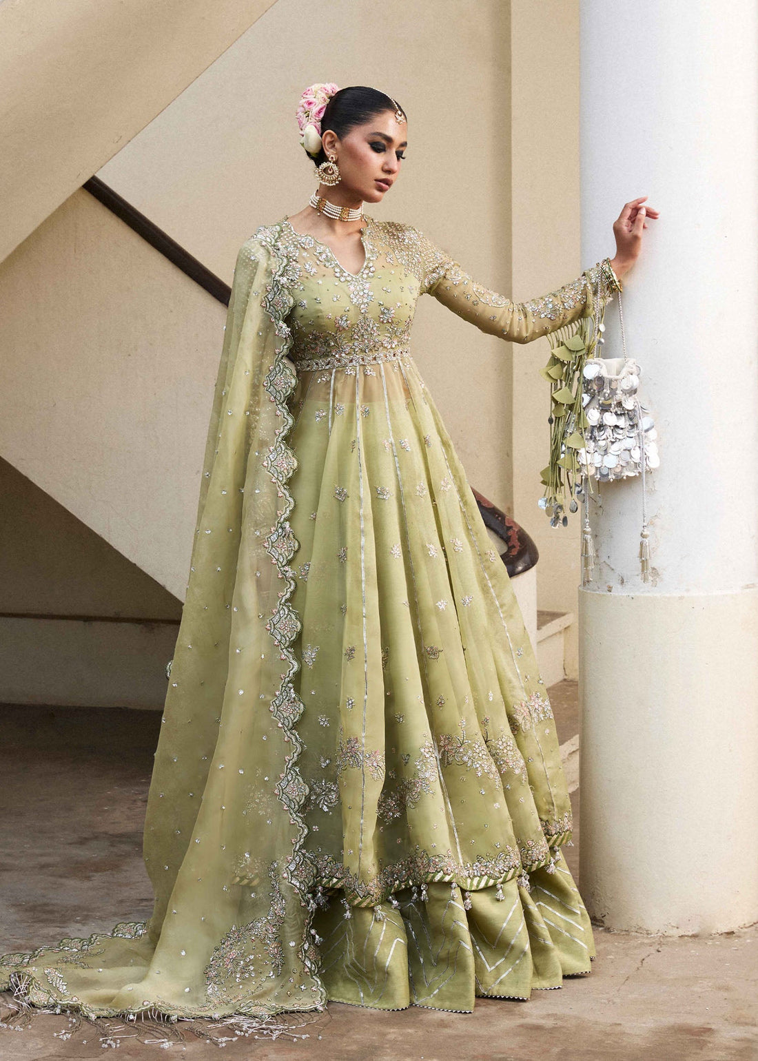 Hussain Rehar | Darlings Festive 25 | Tahiri by Hussain Rehar - Designer Dress - Type: Ladies Clothes - Available at Libayah - 100% Original