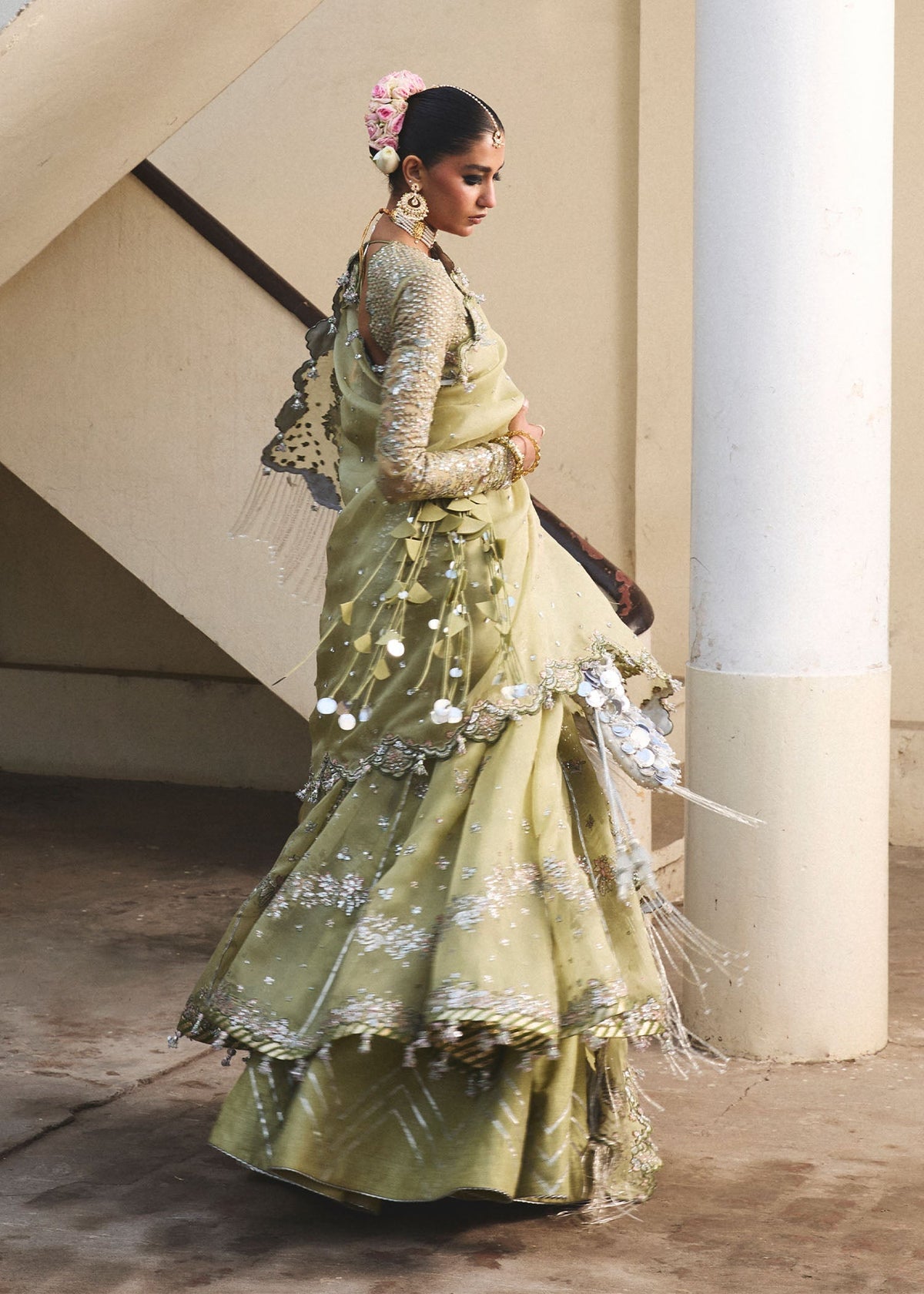 Hussain Rehar | Darlings Festive 25 | Tahiri by Hussain Rehar - Designer Dress - Type: Ladies Clothes - Available at Libayah - 100% Original