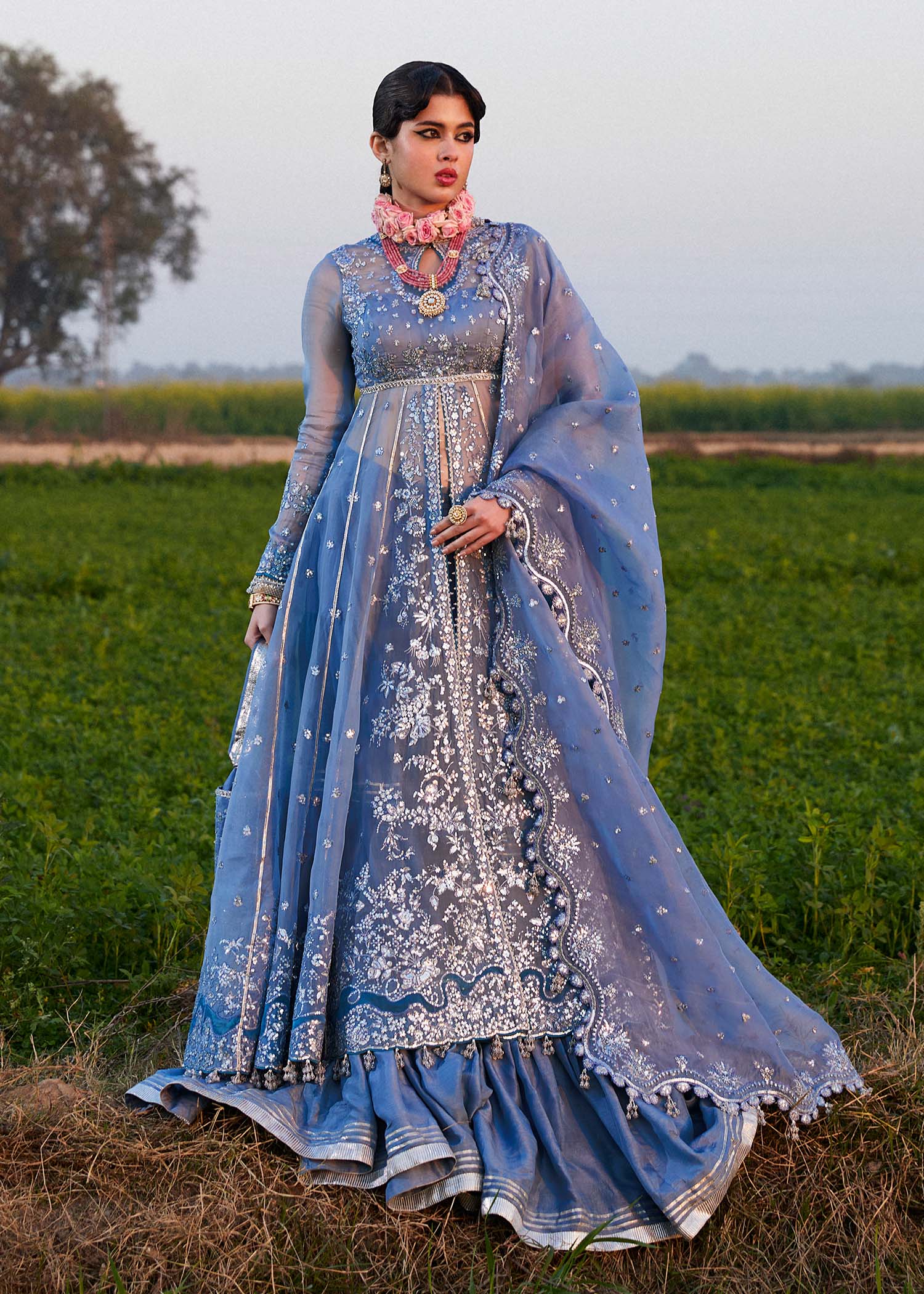Hussain Rehar | Darlings Festive 25 | Mira by Hussain Rehar - Designer Dress - Type: Ladies Clothes - Available at Libayah - 100% Original