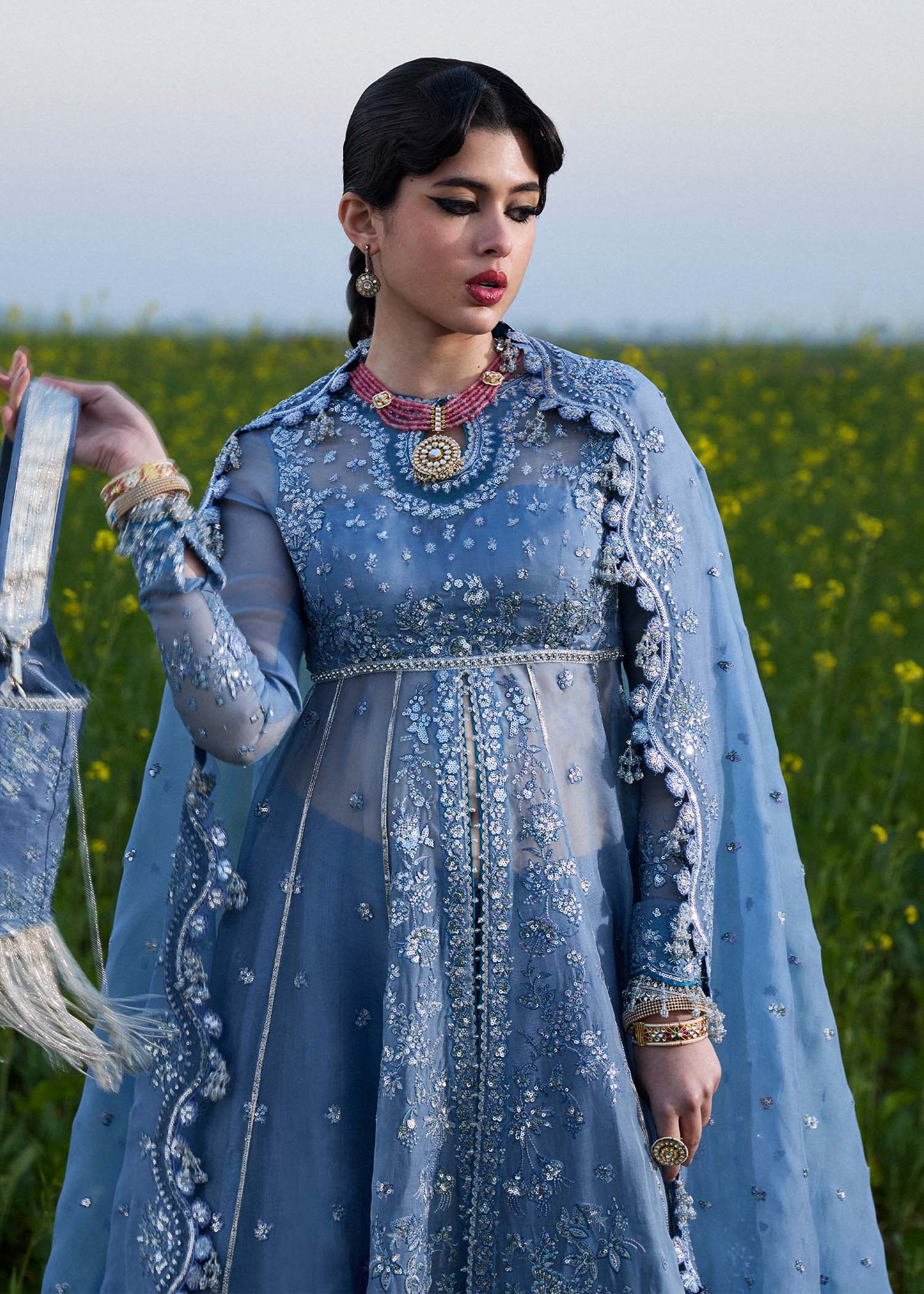 Hussain Rehar | Darlings Festive 25 | Mira by Hussain Rehar - Designer Dress - Type: Ladies Clothes - Available at Libayah - 100% Original