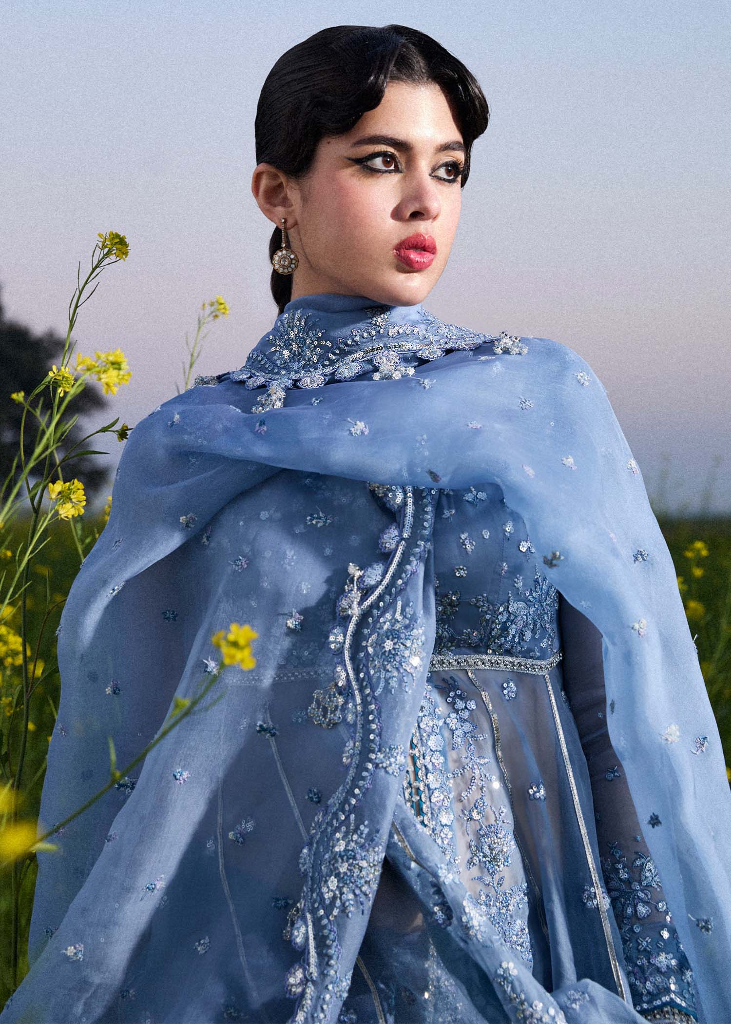Hussain Rehar | Darlings Festive 25 | Mira by Hussain Rehar - Designer Dress - Type: Ladies Clothes - Available at Libayah - 100% Original