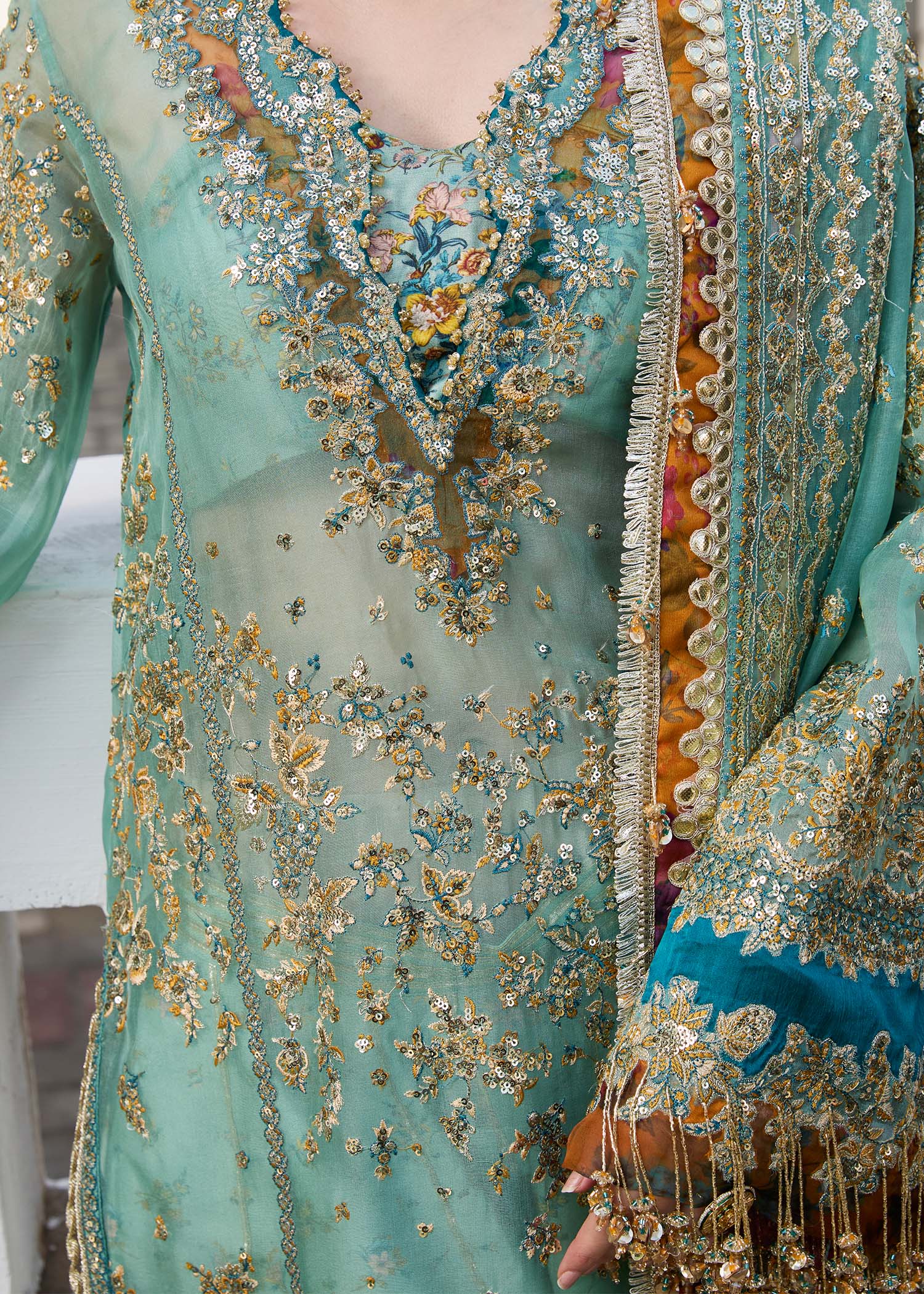 Hussain Rehar | Darlings Festive 25 | Miraye by Hussain Rehar - Designer Dress - Type: Ladies Clothes - Available at Libayah - 100% Original