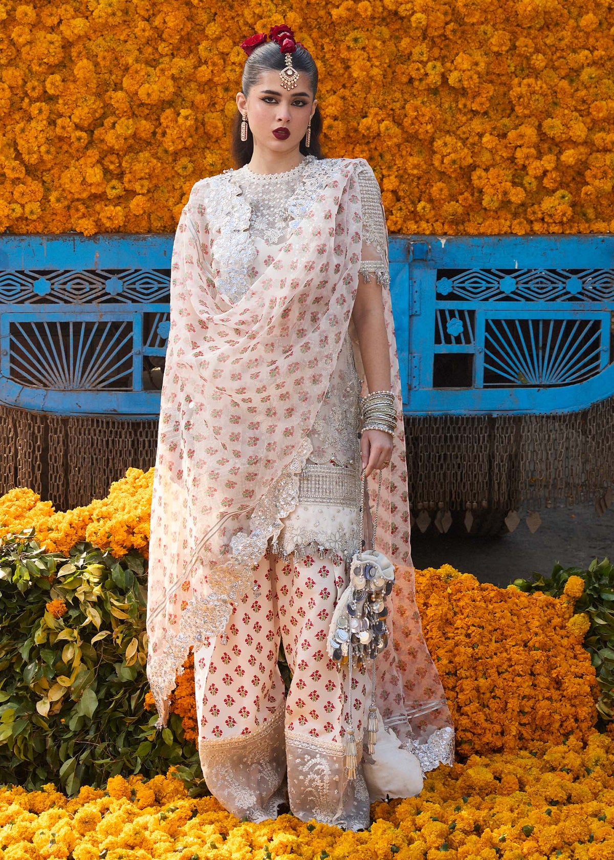 Hussain Rehar | Darlings Festive 25 | Zareen by Hussain Rehar - Designer Dress - Type: Ladies Clothes - Available at Libayah - 100% Original