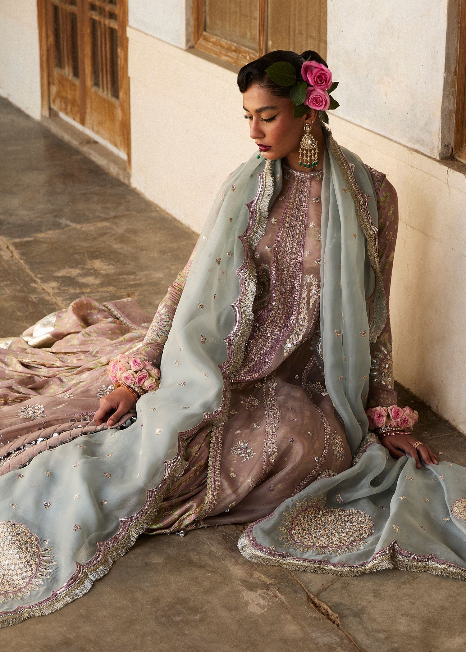Hussain Rehar | Darlings Festive 25 | Ziniya by Hussain Rehar - Designer Dress - Type: Ladies Clothes - Available at Libayah - 100% Original
