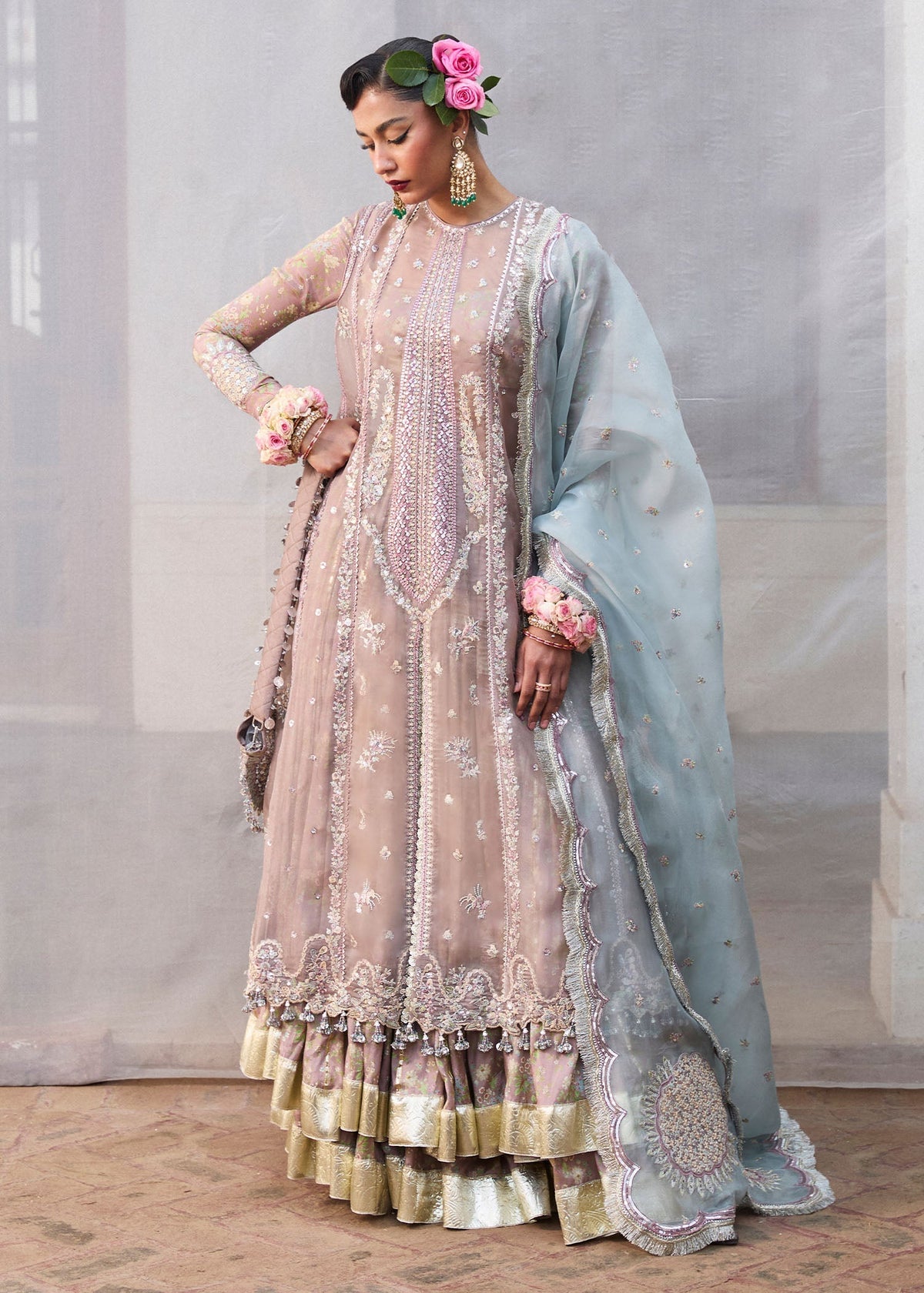 Hussain Rehar | Darlings Festive 25 | Ziniya by Hussain Rehar - Designer Dress - Type: Ladies Clothes - Available at Libayah - 100% Original