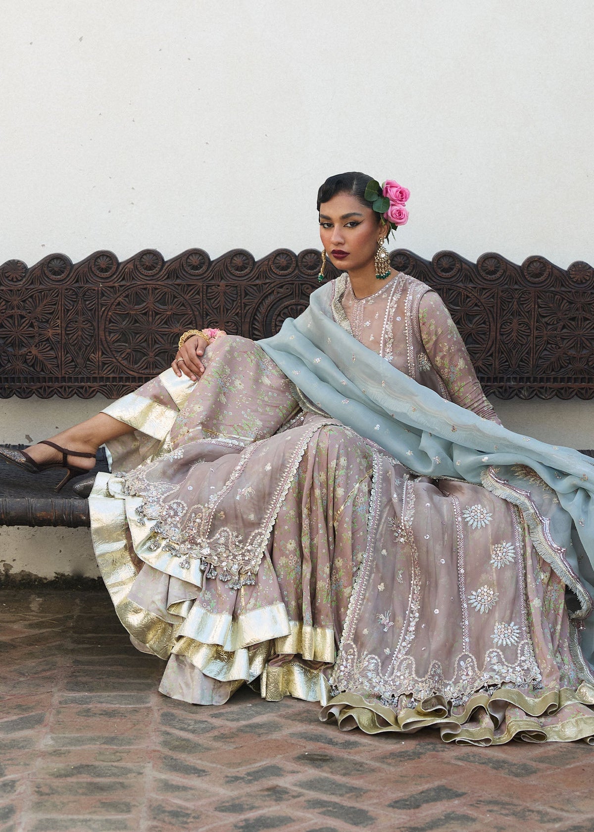 Hussain Rehar | Darlings Festive 25 | Ziniya by Hussain Rehar - Designer Dress - Type: Ladies Clothes - Available at Libayah - 100% Original