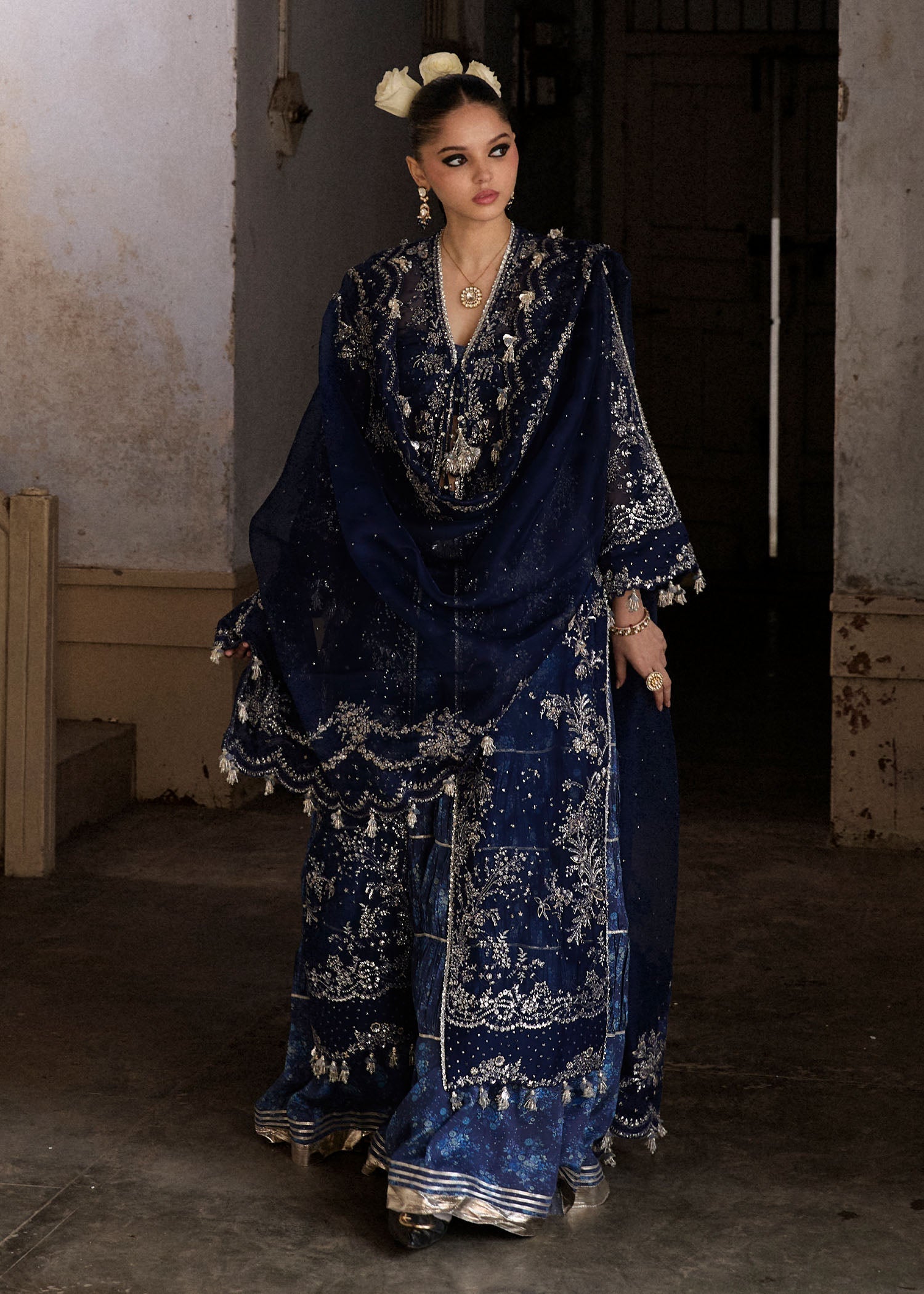 Hussain Rehar | Darlings Festive 25 | Safa by Hussain Rehar - Designer Dress - Type: Ladies Clothes - Available at Libayah - 100% Original