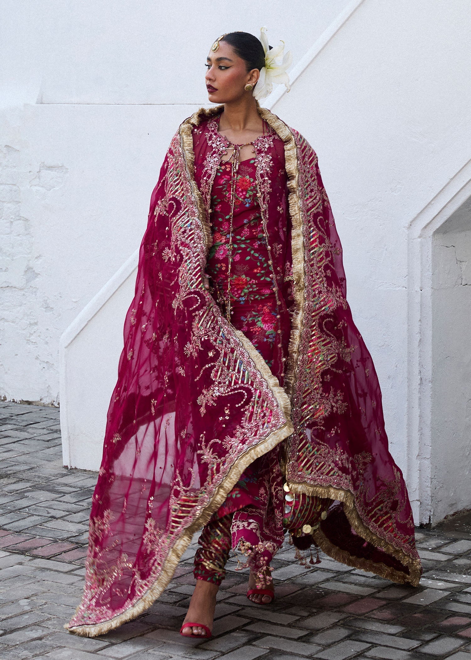 Hussain Rehar | Darlings Festive 25 | Maher by Hussain Rehar - Designer Dress - Type: Ladies Clothes - Available at Libayah - 100% Original