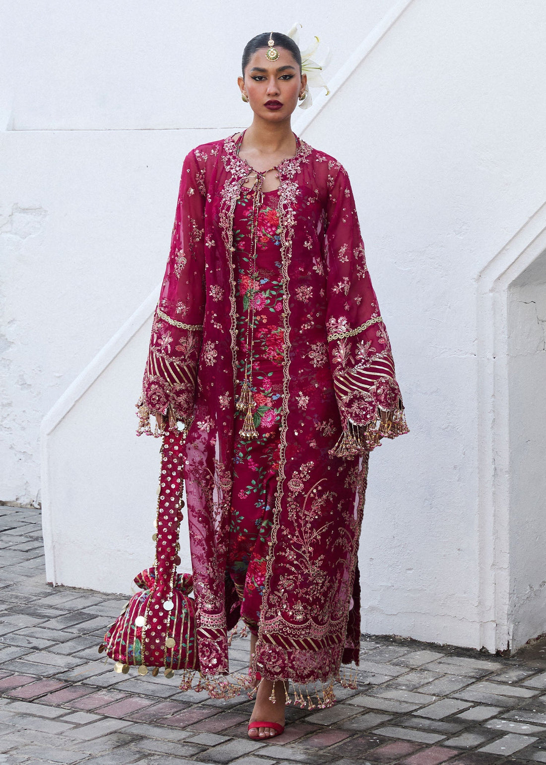 Hussain Rehar | Darlings Festive 25 | Maher by Hussain Rehar - Designer Dress - Type: Ladies Clothes - Available at Libayah - 100% Original
