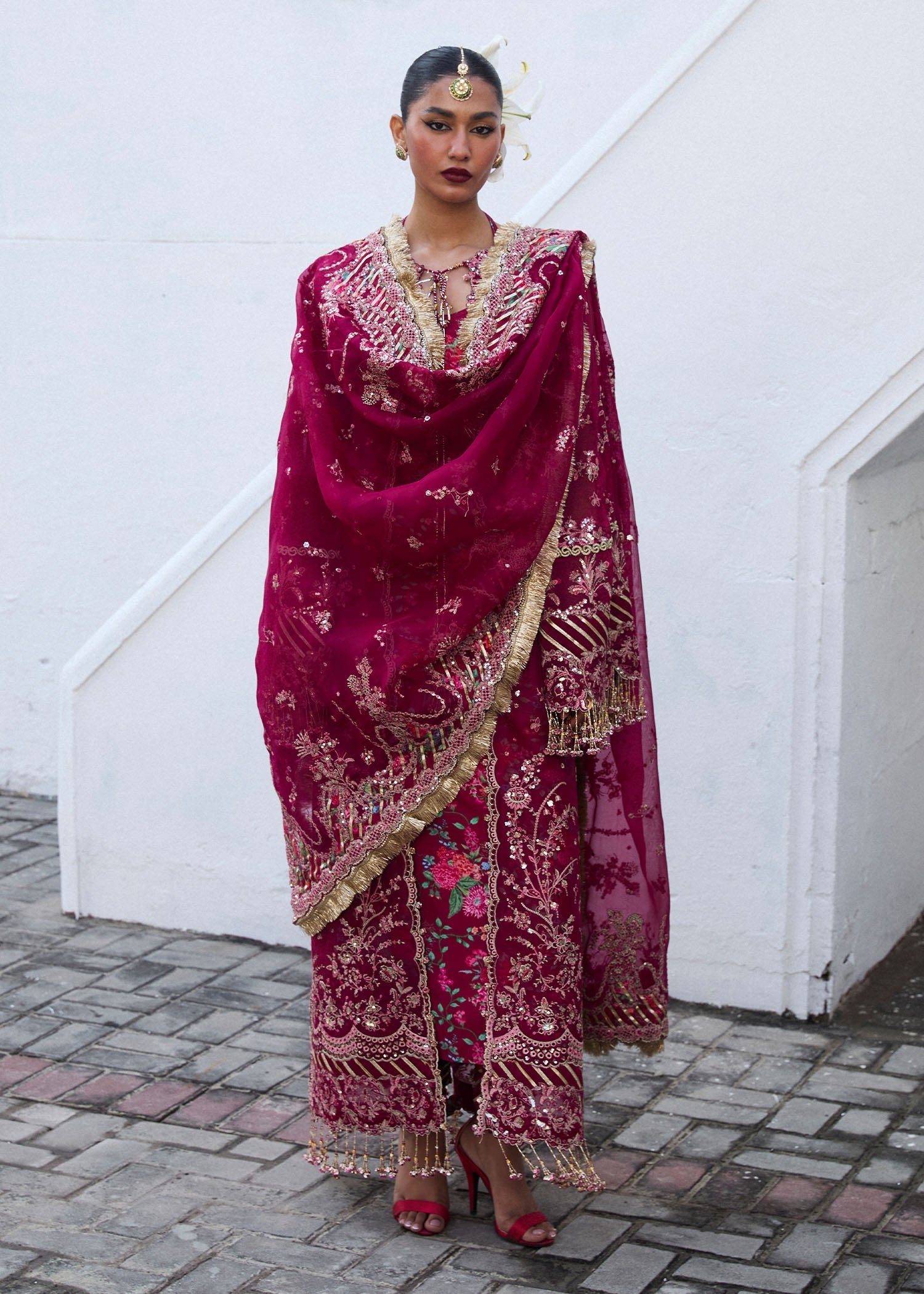 Hussain Rehar | Darlings Festive 25 | Maher by Hussain Rehar - Designer Dress - Type: Ladies Clothes - Available at Libayah - 100% Original
