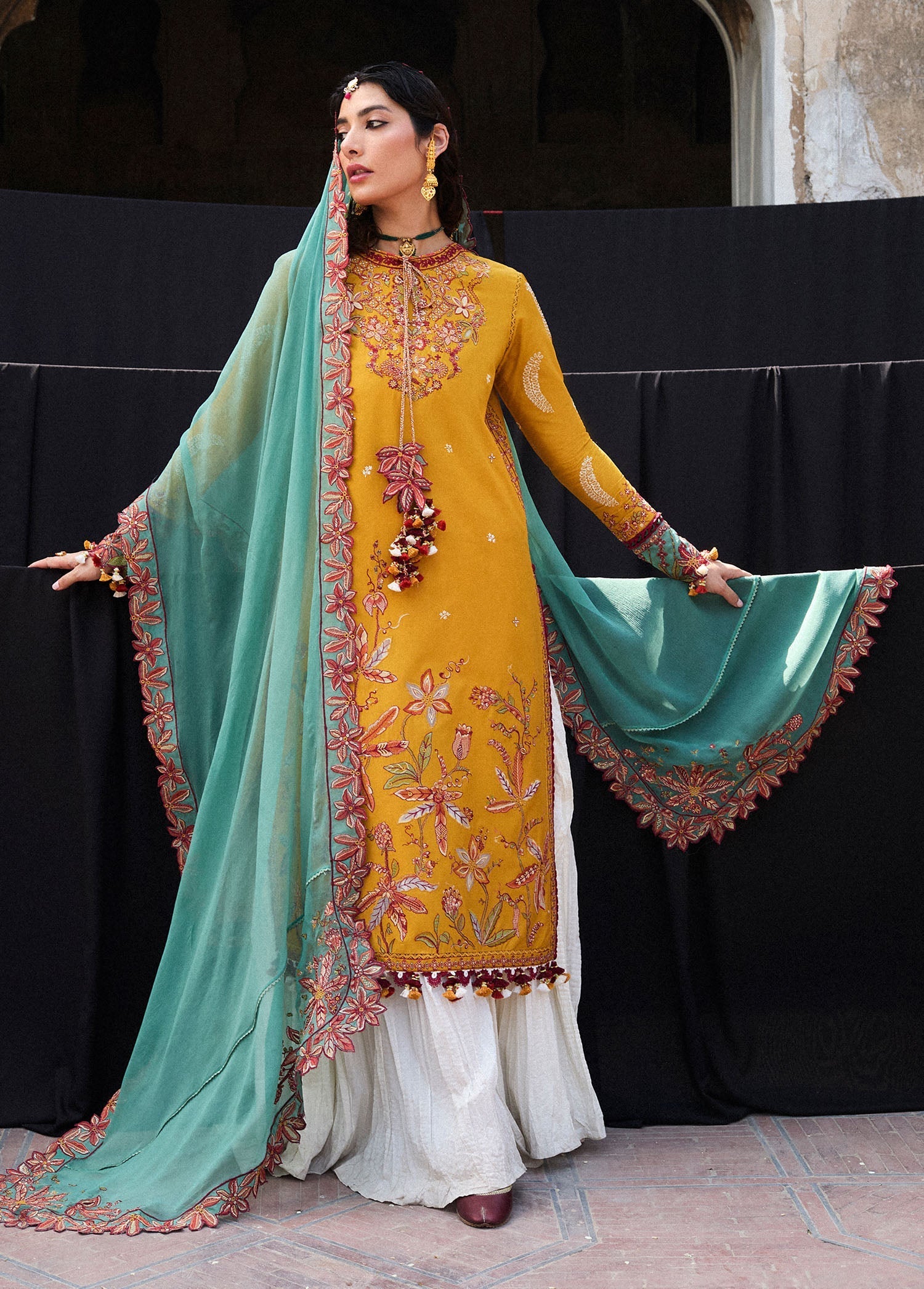 Hussain Rehar | Nirmal SS 25 | Masam by Hussain Rehar - Designer Dress - Type: Ladies Clothes - Available at Libayah - 100% Original