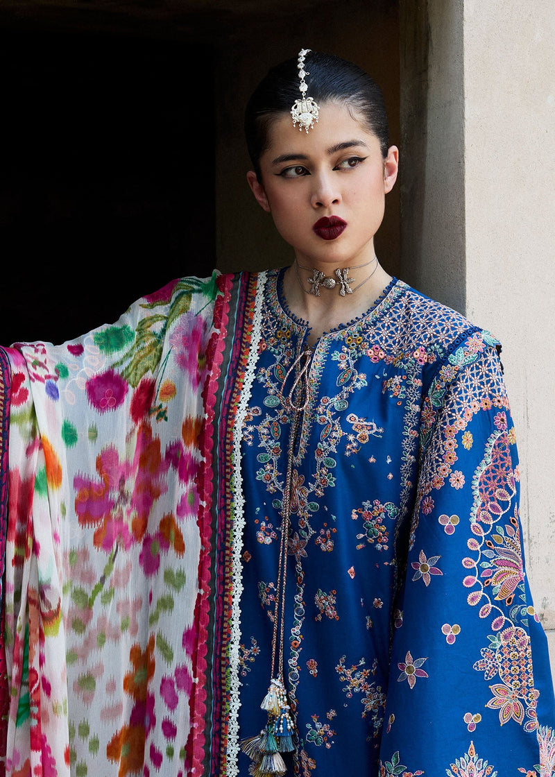 Hussain Rehar | Nirmal SS 25 | Zarqa by Hussain Rehar - Designer Dress - Type: Ladies Clothes - Available at Libayah - 100% Original