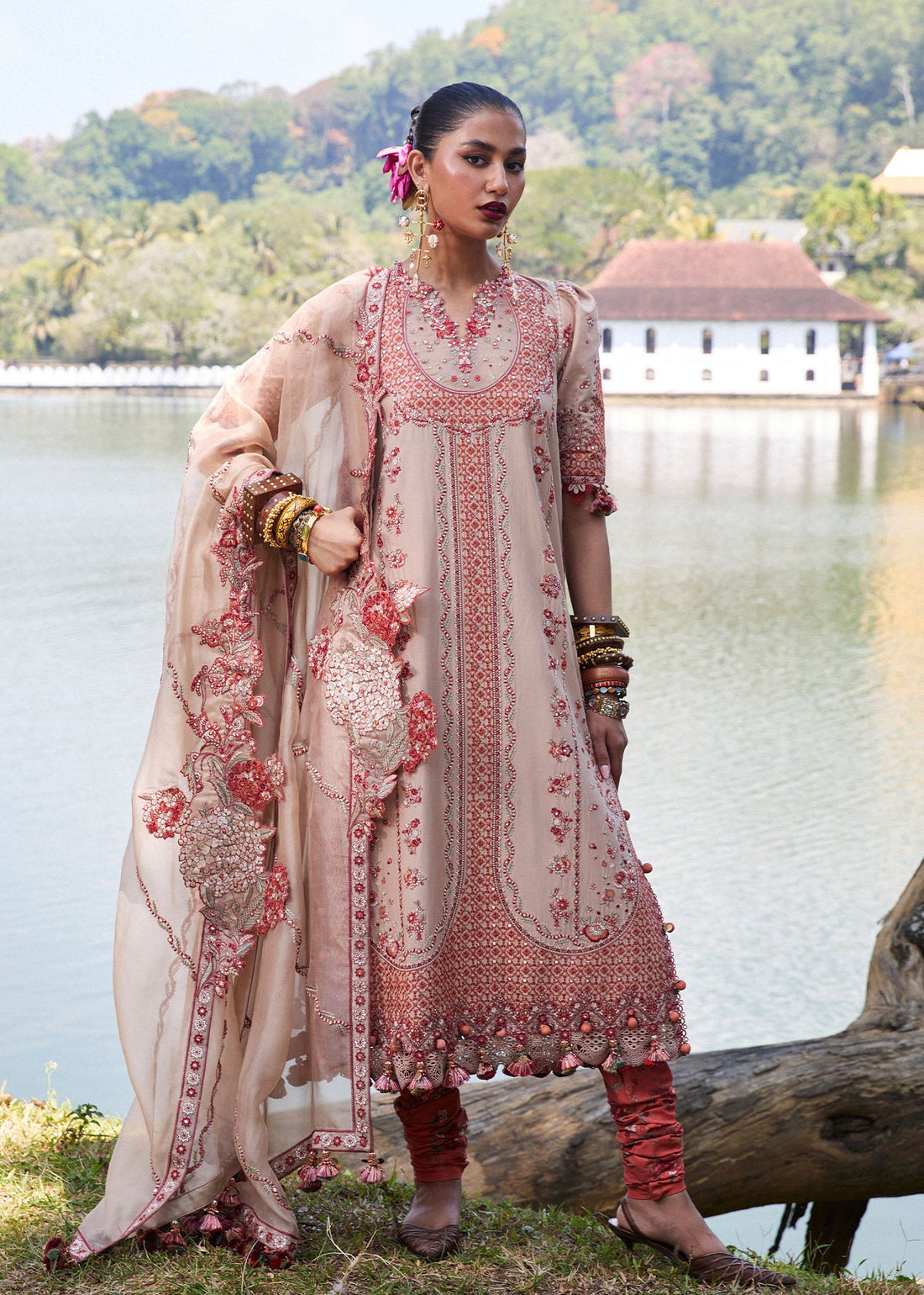 Hussain Rehar | Luxury Lawn 25 | Mari by Hussain Rehar - Designer Dress - Type: Ladies Clothes - Available at Libayah - 100% Original
