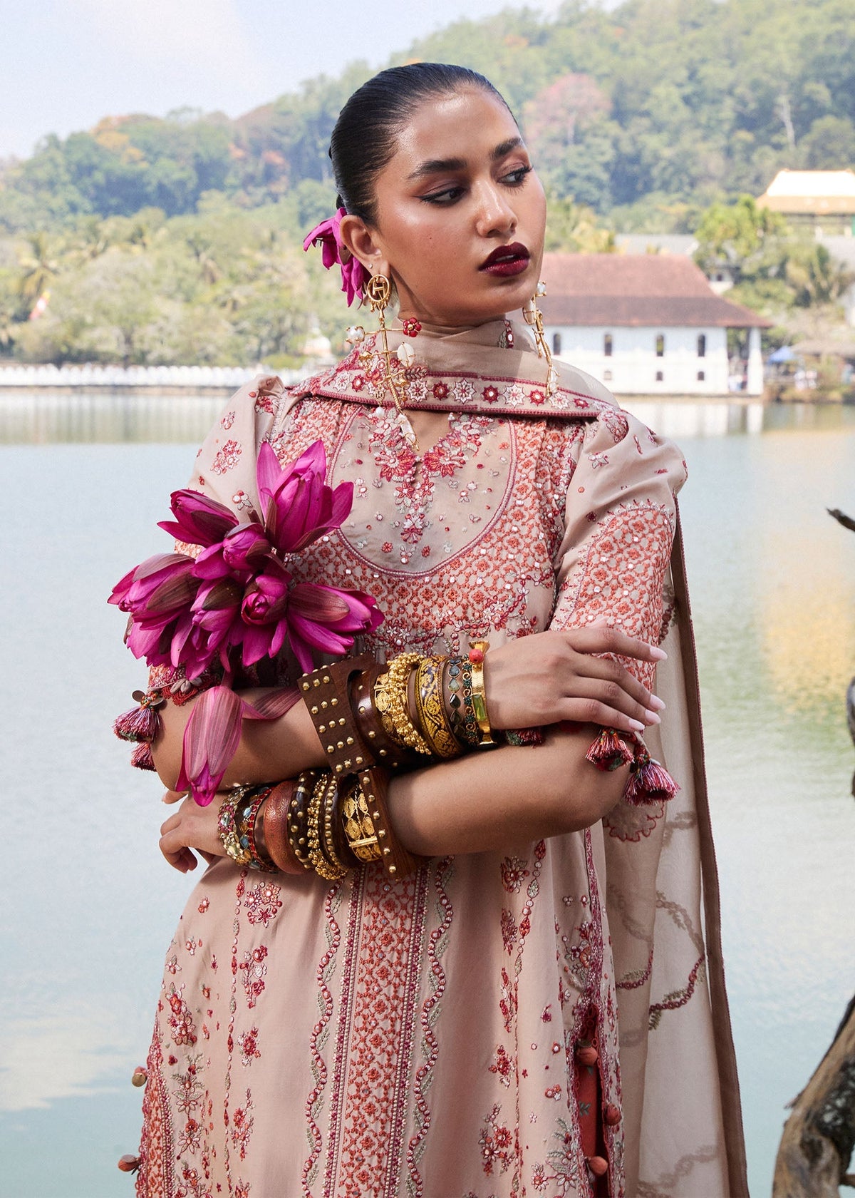 Hussain Rehar | Luxury Lawn 25 | Mari by Hussain Rehar - Designer Dress - Type: Ladies Clothes - Available at Libayah - 100% Original