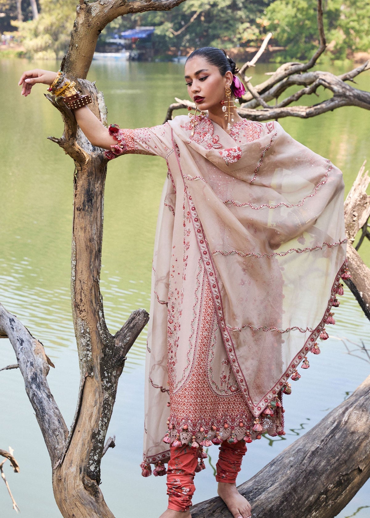 Hussain Rehar | Luxury Lawn 25 | Mari by Hussain Rehar - Designer Dress - Type: Ladies Clothes - Available at Libayah - 100% Original
