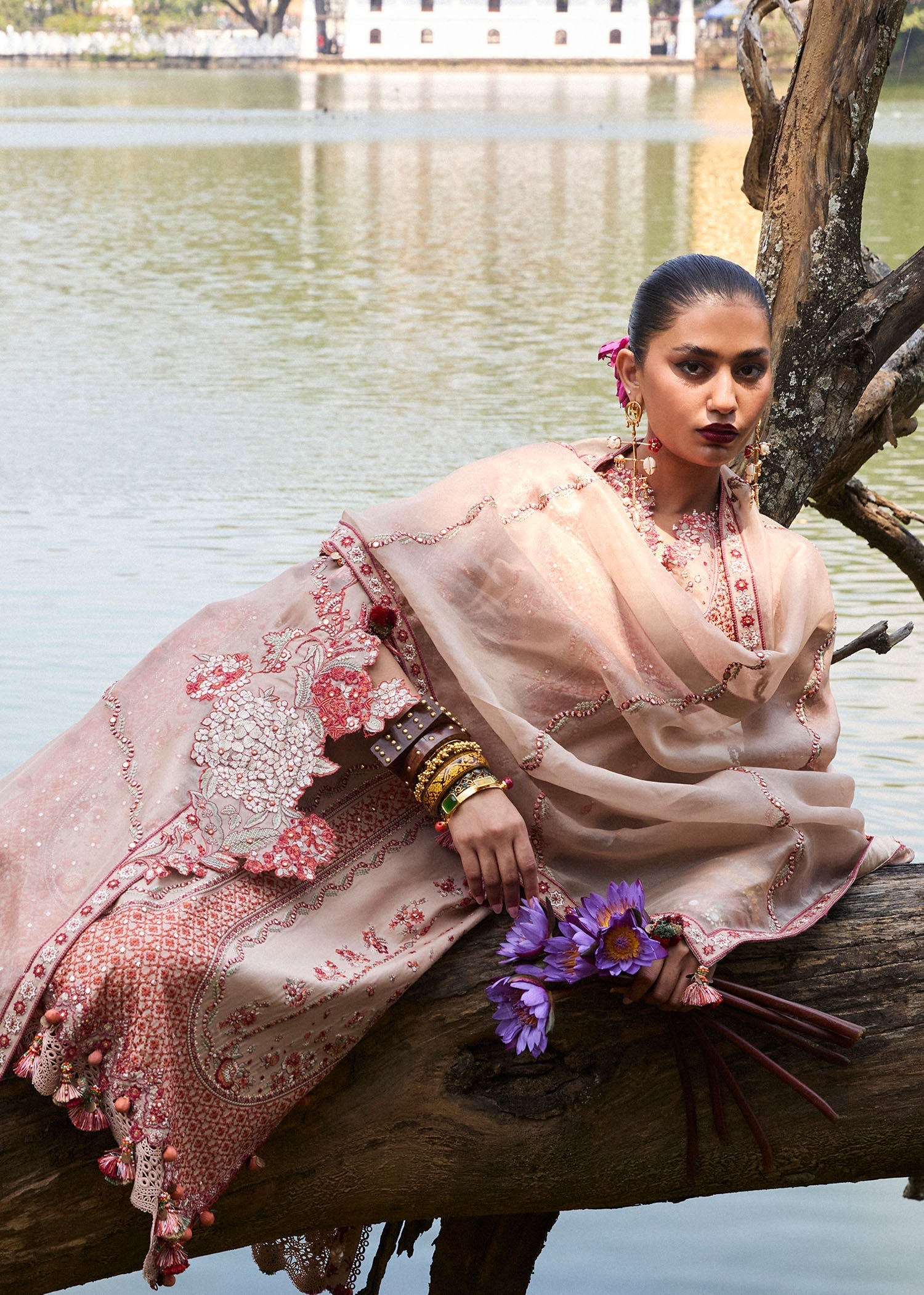 Hussain Rehar | Luxury Lawn 25 | Mari by Hussain Rehar - Designer Dress - Type: Ladies Clothes - Available at Libayah - 100% Original