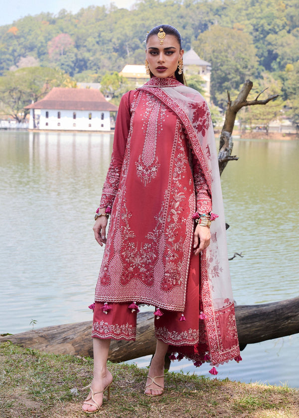 Hussain Rehar | Luxury Lawn 25 | Flare by Hussain Rehar - Designer Dress - Type: Ladies Clothes - Available at Libayah - 100% Original