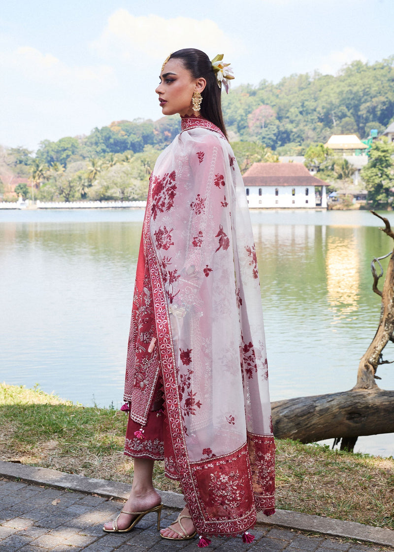 Hussain Rehar | Luxury Lawn 25 | Flare by Hussain Rehar - Designer Dress - Type: Ladies Clothes - Available at Libayah - 100% Original