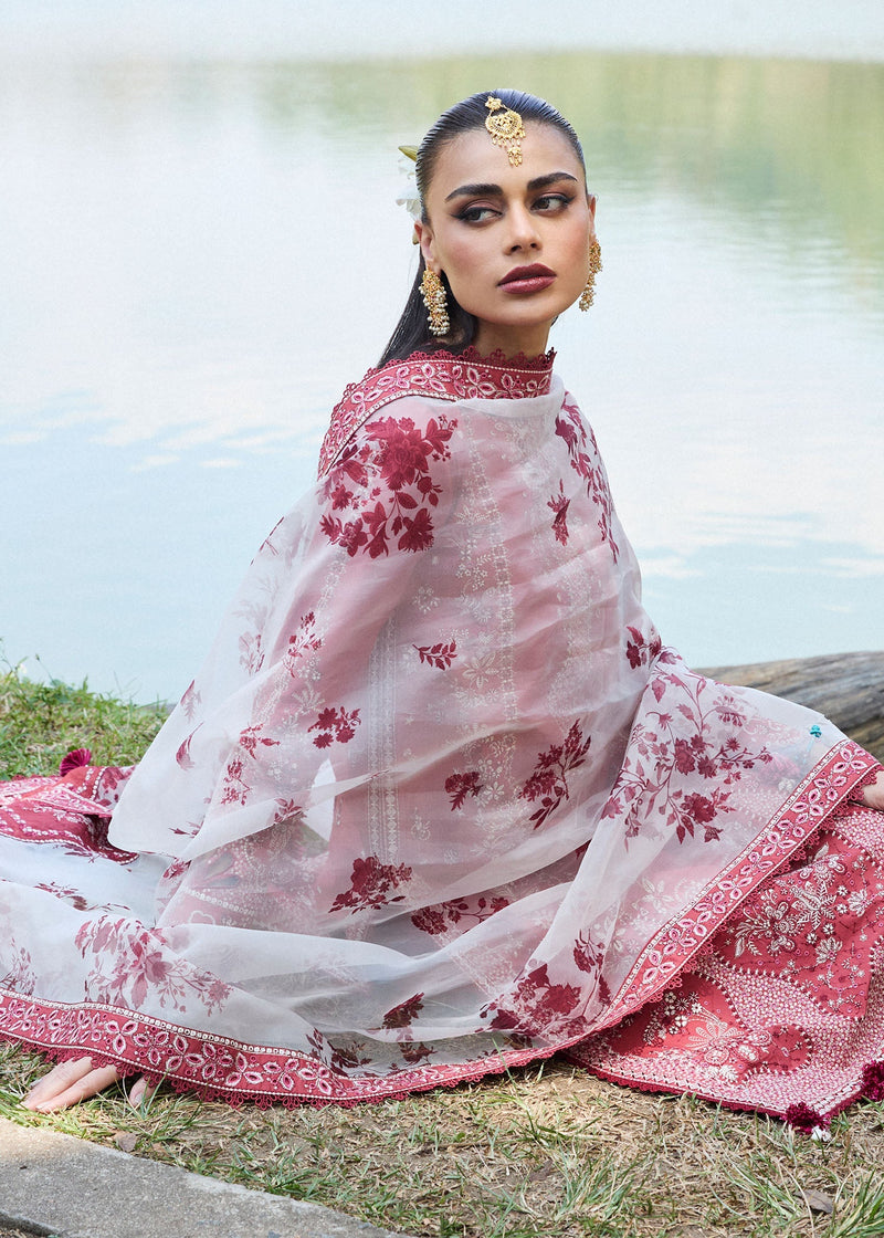 Hussain Rehar | Luxury Lawn 25 | Flare by Hussain Rehar - Designer Dress - Type: Ladies Clothes - Available at Libayah - 100% Original
