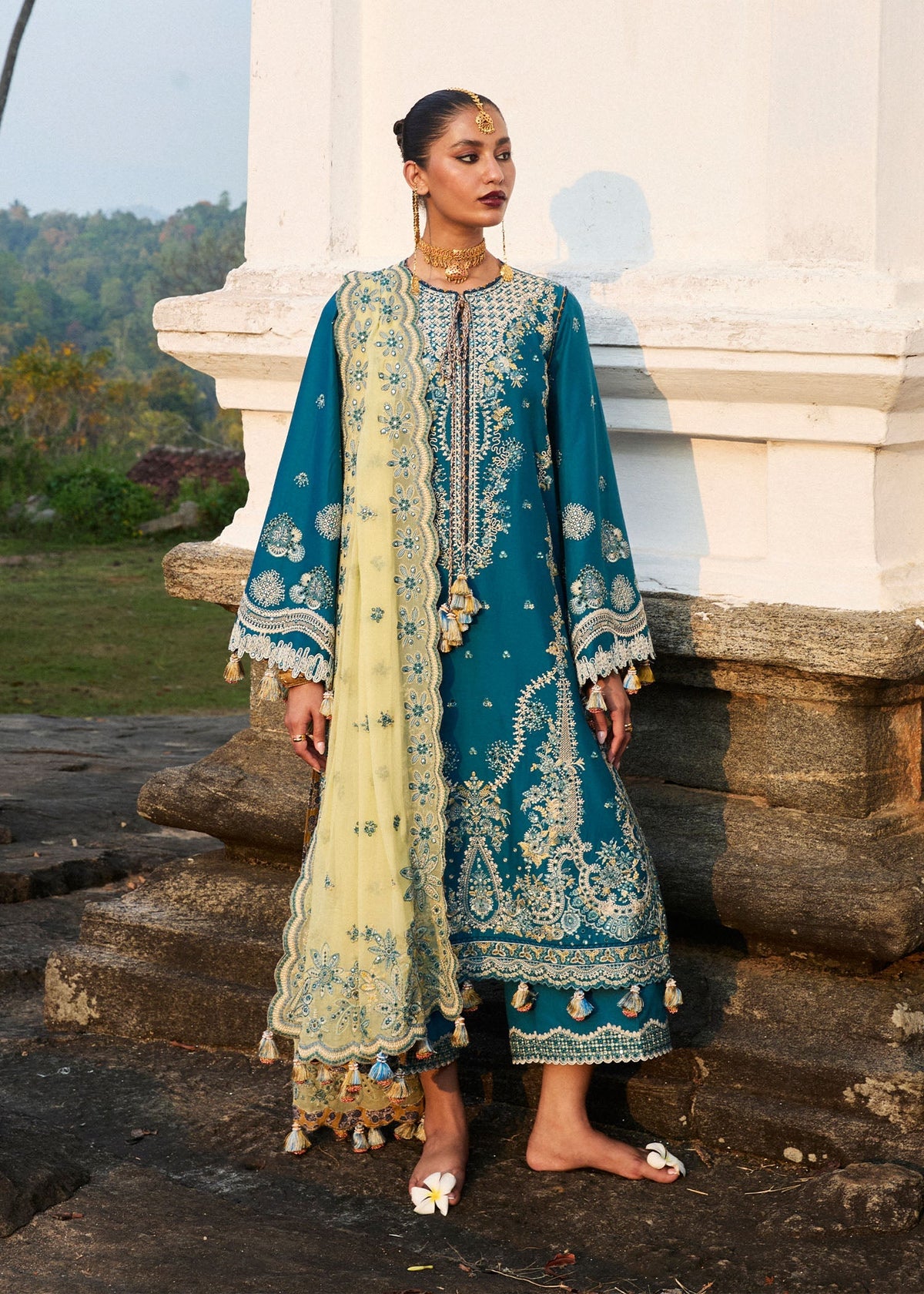 Hussain Rehar | Luxury Lawn 25 | Eupic by Hussain Rehar - Designer Dress - Type: Ladies Clothes - Available at Libayah - 100% Original