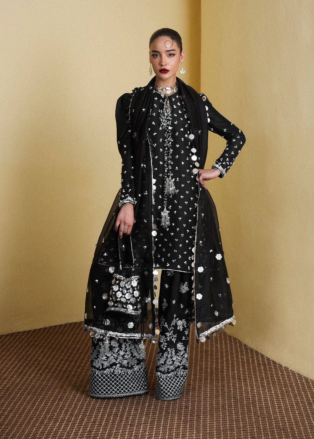 Hussain Rehar | SS Luxury Pret 25 | Kiara by Hussain Rehar - Designer Dress - Type: Ladies Clothes - Available at Libayah - 100% Original