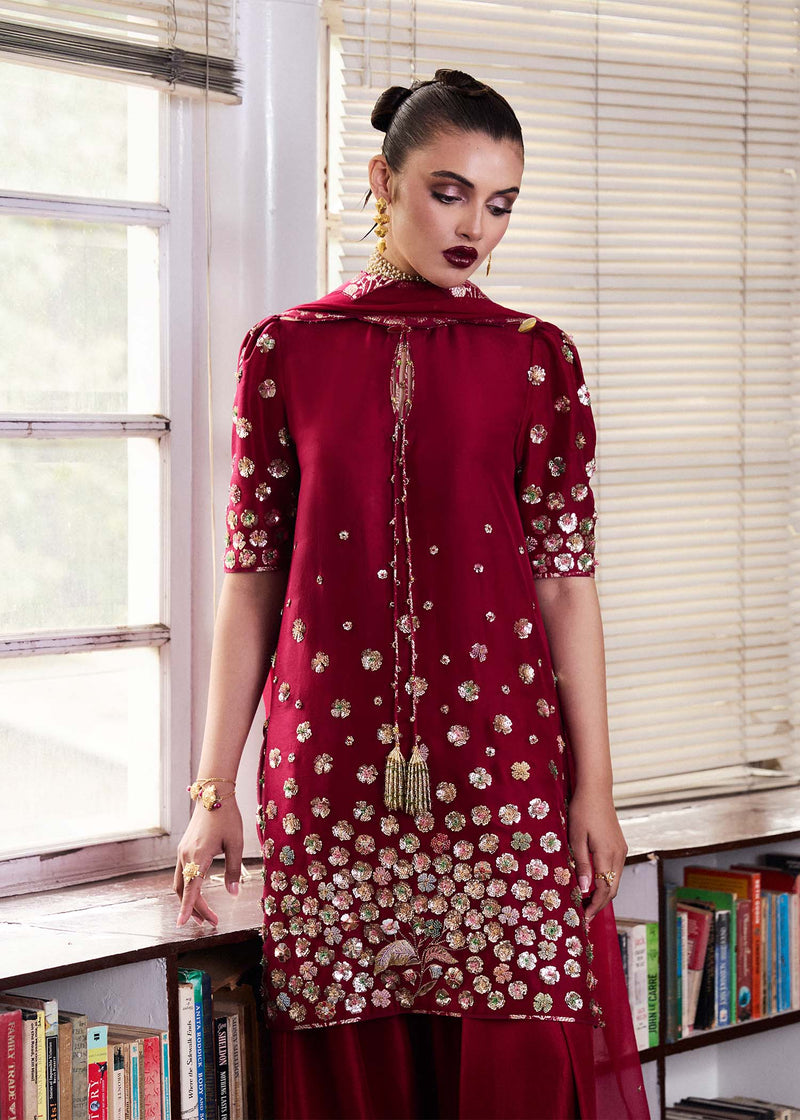 Hussain Rehar | SS Luxury Pret 25 | Rasp by Hussain Rehar - Designer Dress - Type: Ladies Clothes - Available at Libayah - 100% Original