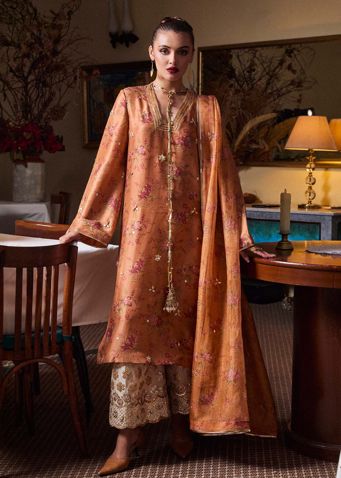 Hussain Rehar | SS Luxury Pret 25 | Dijan by Hussain Rehar - Designer Dress - Type: Ladies Clothes - Available at Libayah - 100% Original