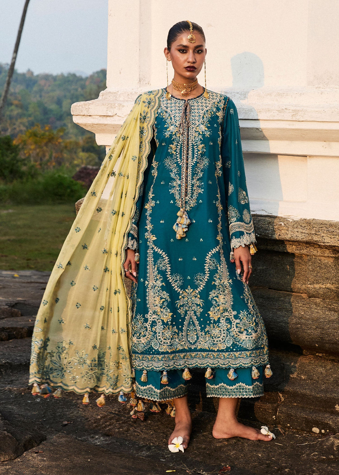 Hussain Rehar | Luxury Lawn 25 | Eupic by Hussain Rehar - Designer Dress - Type: Ladies Clothes - Available at Libayah - 100% Original