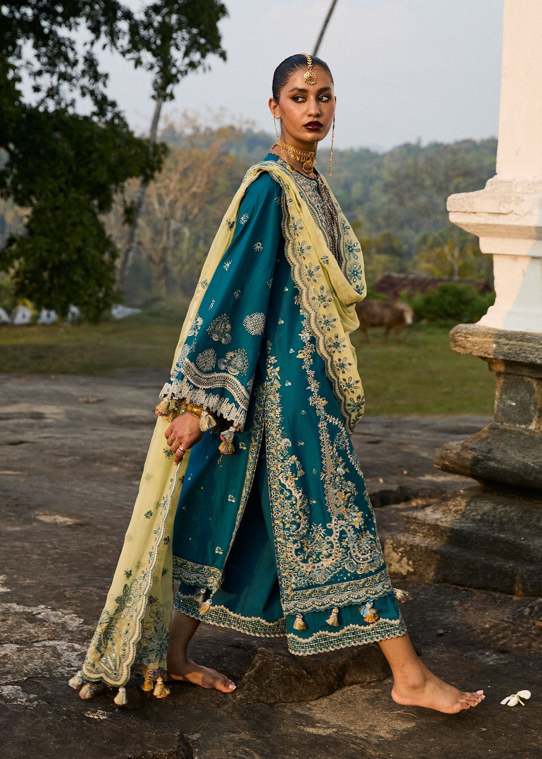 Hussain Rehar | Luxury Lawn 25 | Eupic by Hussain Rehar - Designer Dress - Type: Ladies Clothes - Available at Libayah - 100% Original