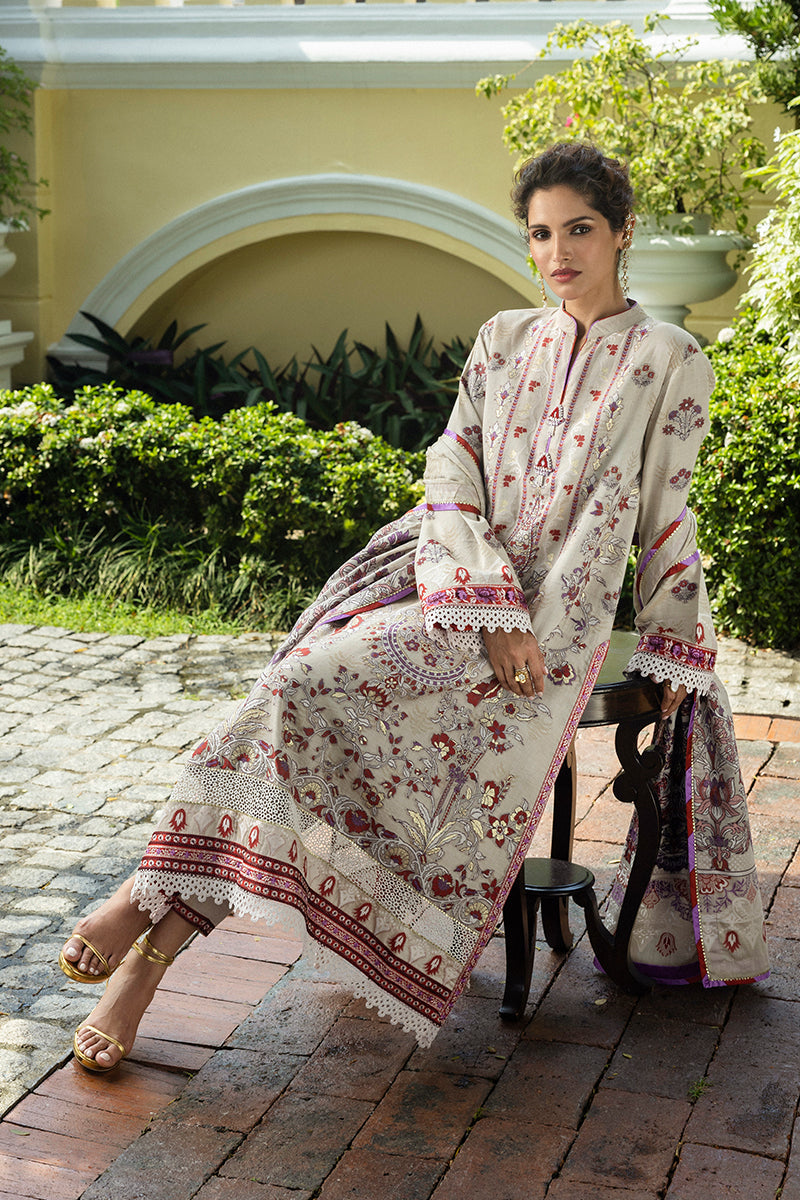 Mushq | Seraph Jacquard Lawn 25 | Levana by Mushq - Designer Dress  - Type : Ladies Clothes - Available at Libayah - 100% Original 