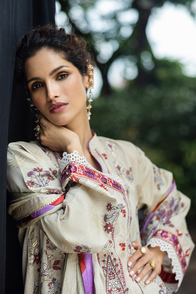 Mushq | Seraph Jacquard Lawn 25 | Levana by Mushq - Designer Dress  - Type : Ladies Clothes - Available at Libayah - 100% Original 