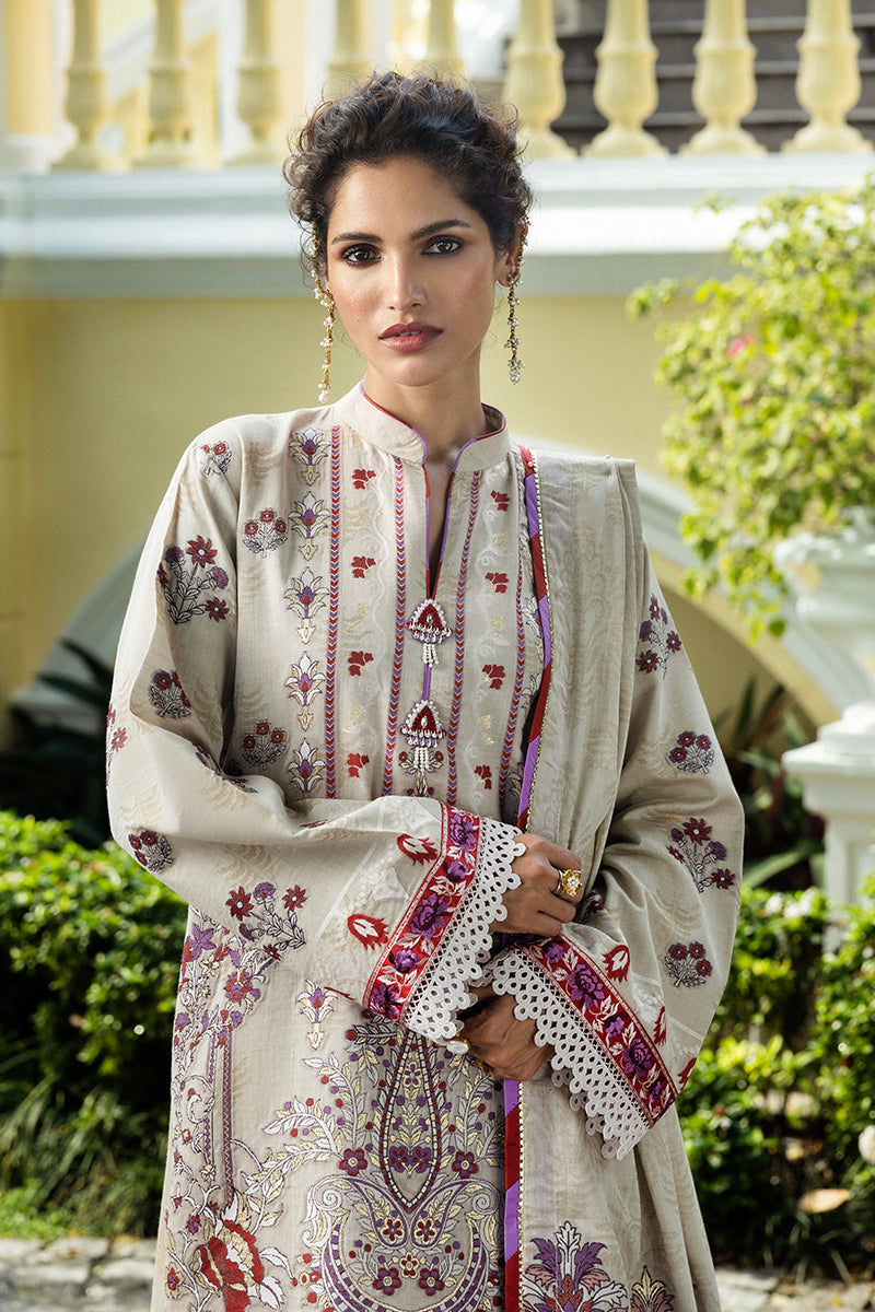 Mushq | Seraph Jacquard Lawn 25 | Levana by Mushq - Designer Dress  - Type : Ladies Clothes - Available at Libayah - 100% Original 