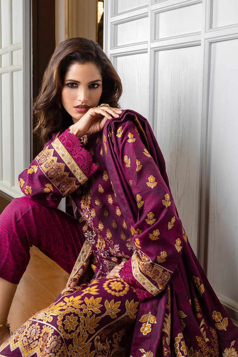 Mushq | Seraph Jacquard Lawn 25 | Eleanor by Mushq - Designer Dress  - Type : Ladies Clothes - Available at Libayah - 100% Original 